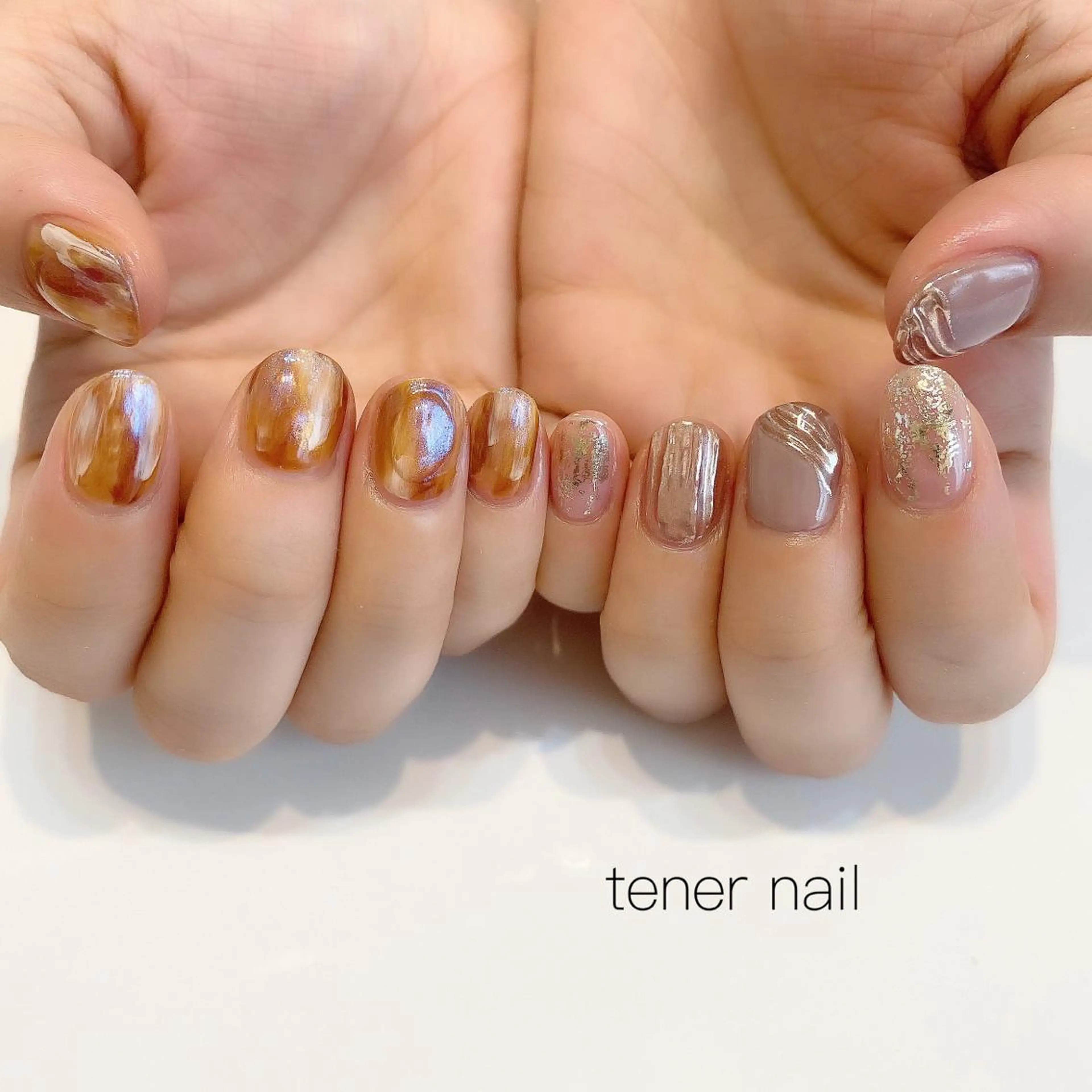 ネイル べっ甲ネイル tener  nail  テネルネイル所属・テネルネイル tener nailのネイルデザイン