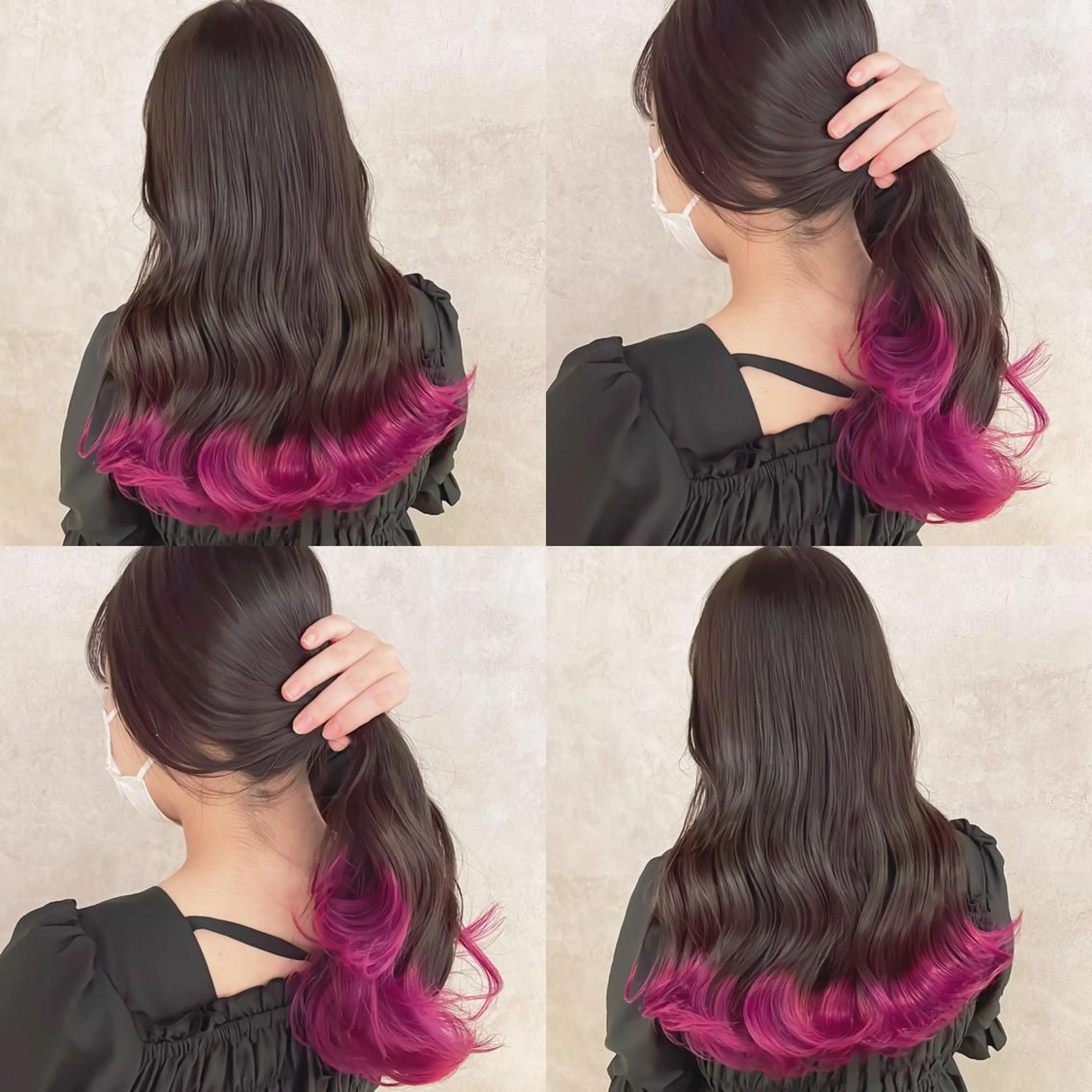 カラー ピンクカラー ヘアカラー トリートメント 渋谷:インナーカラー ／🍒エリカ🍒のヘアスタイル