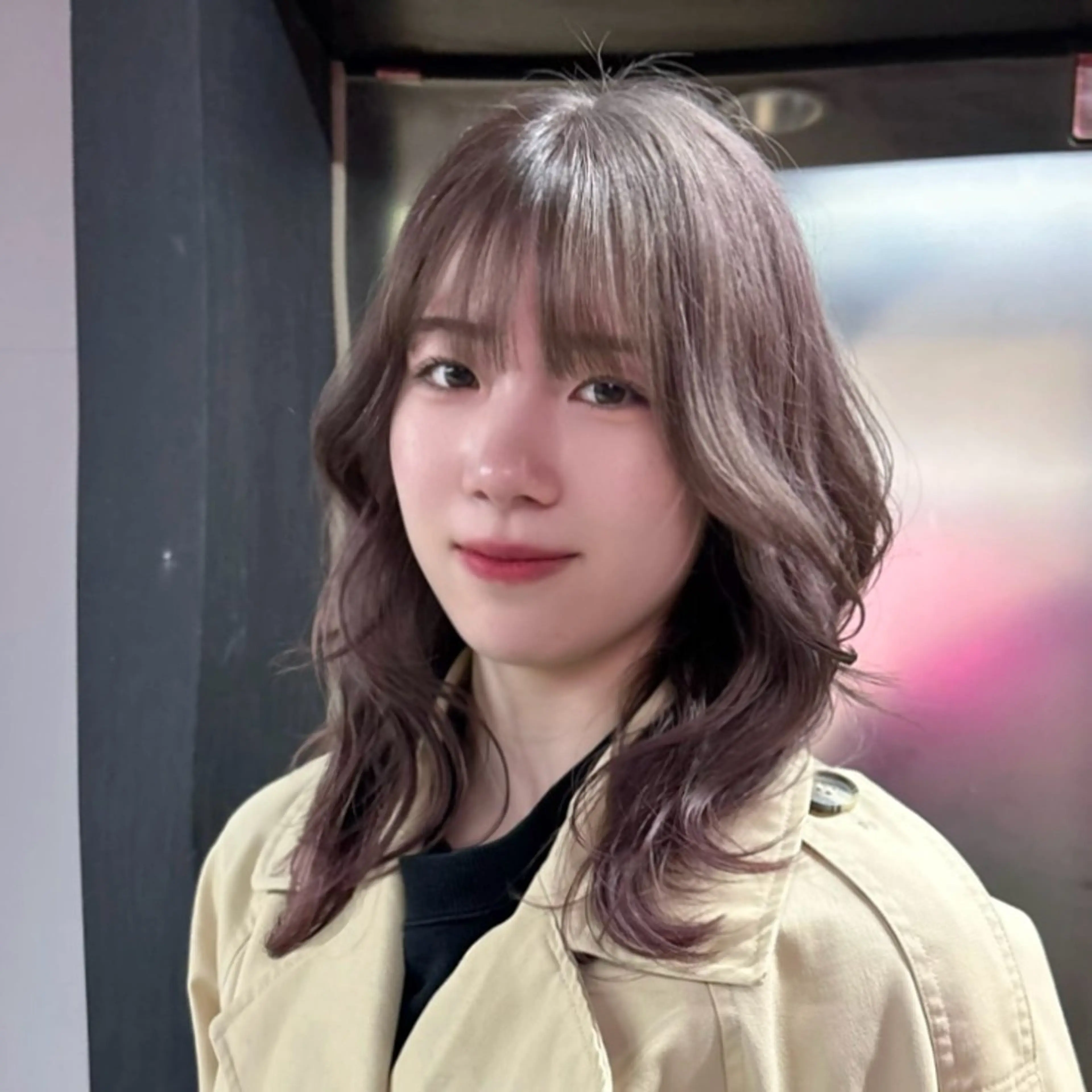 ミディアム カラー カット ヘアカラー 札幌パーマ 髪質改善/後藤海音のヘアスタイル