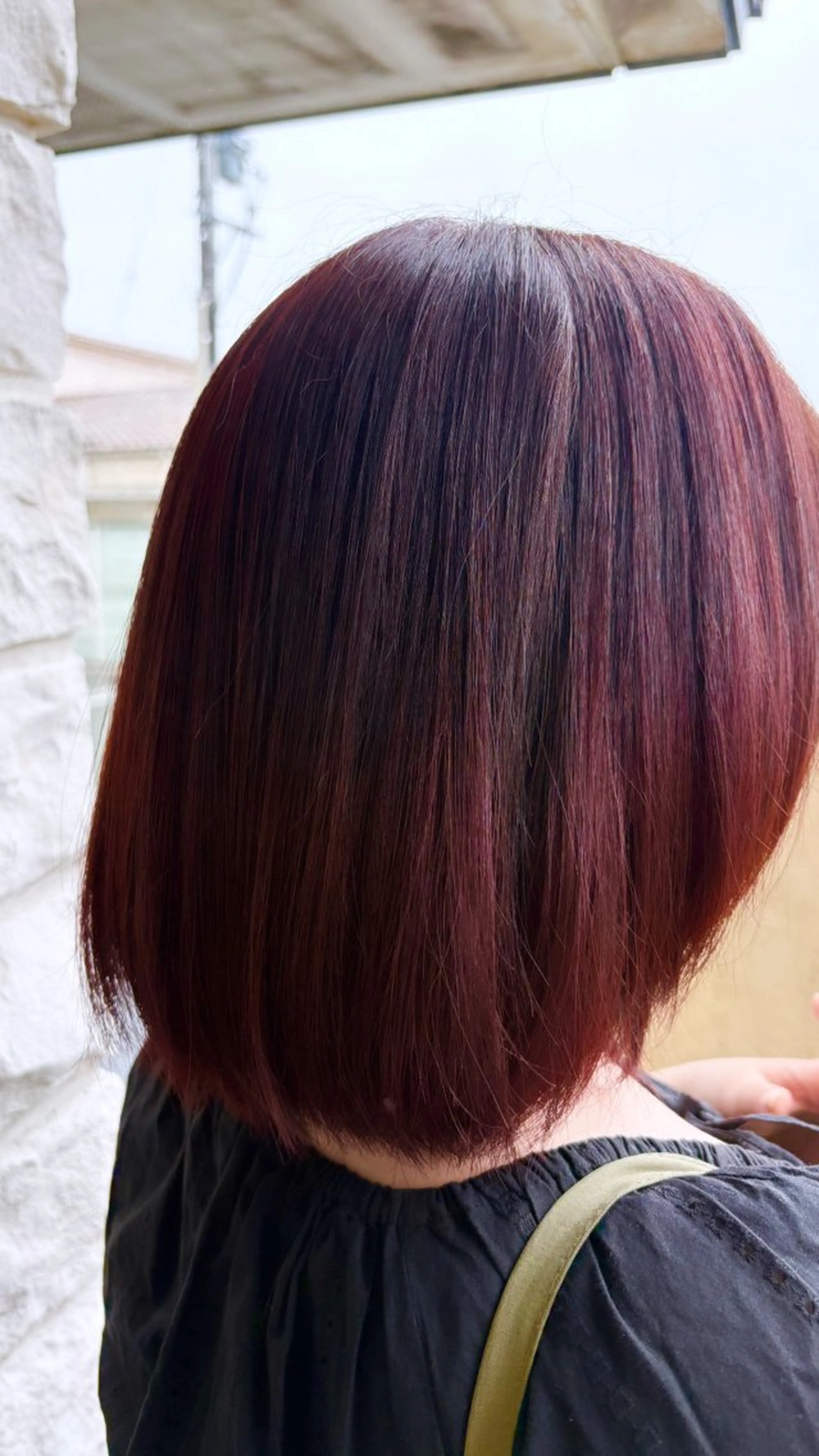 カラー ブリーチ ダブルカラー ブリーチなしカラー レッドカラー ヘアカラー モデルさん募集🌟 艶カラー/杉山海帆のヘアスタイル