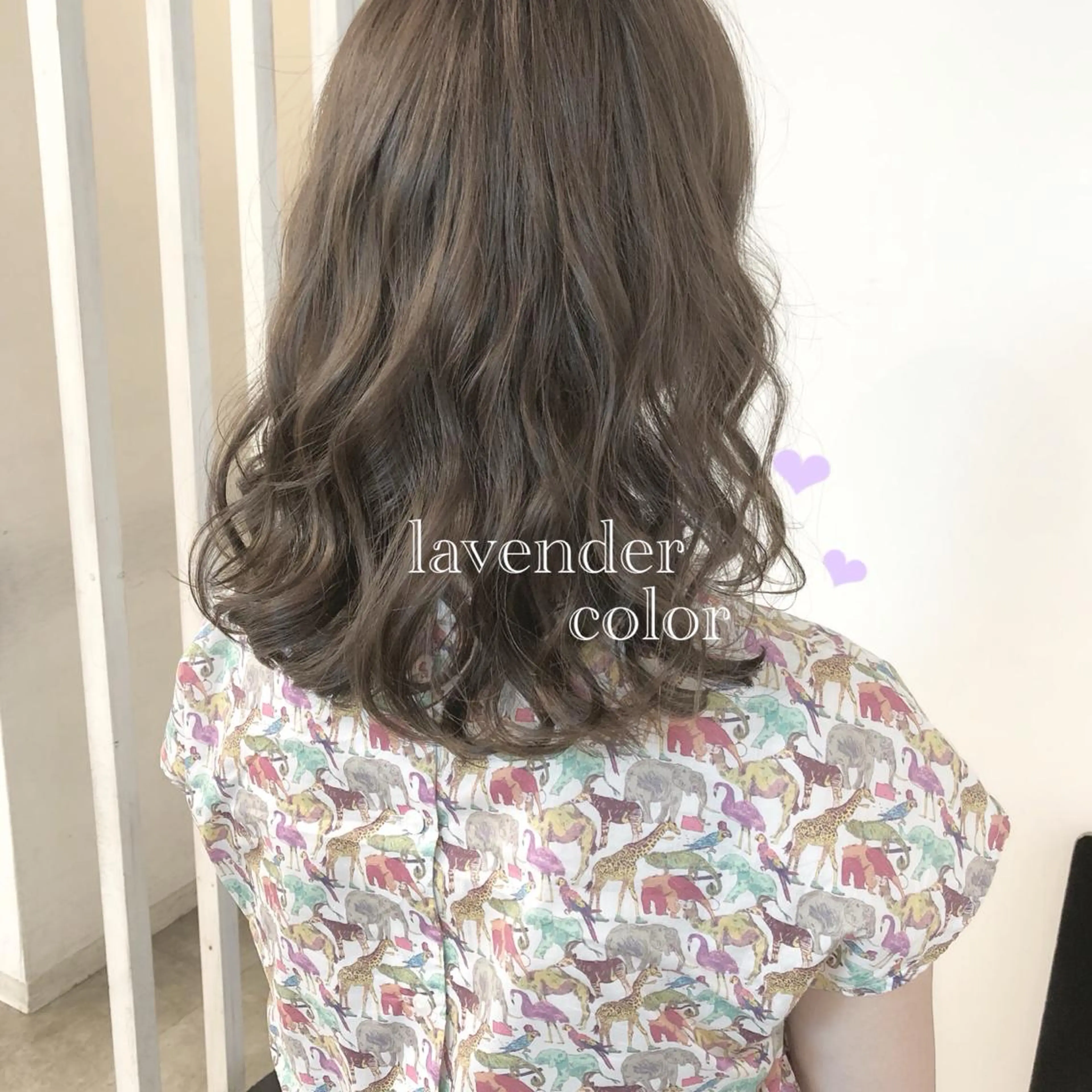 セミロング カラー 榎園 由美のヘアスタイル