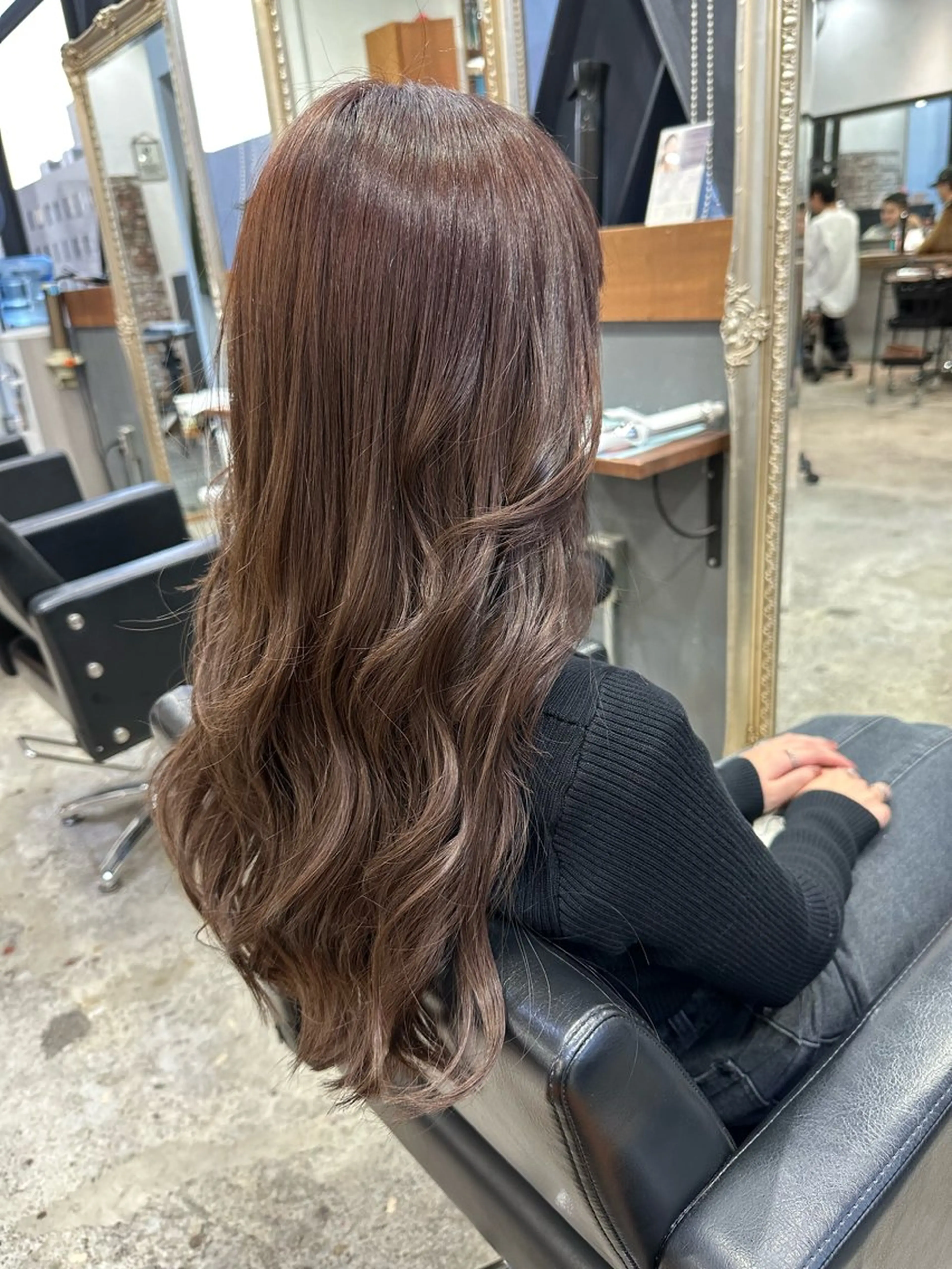 ロング ボブ 大内 志穂のヘアスタイル