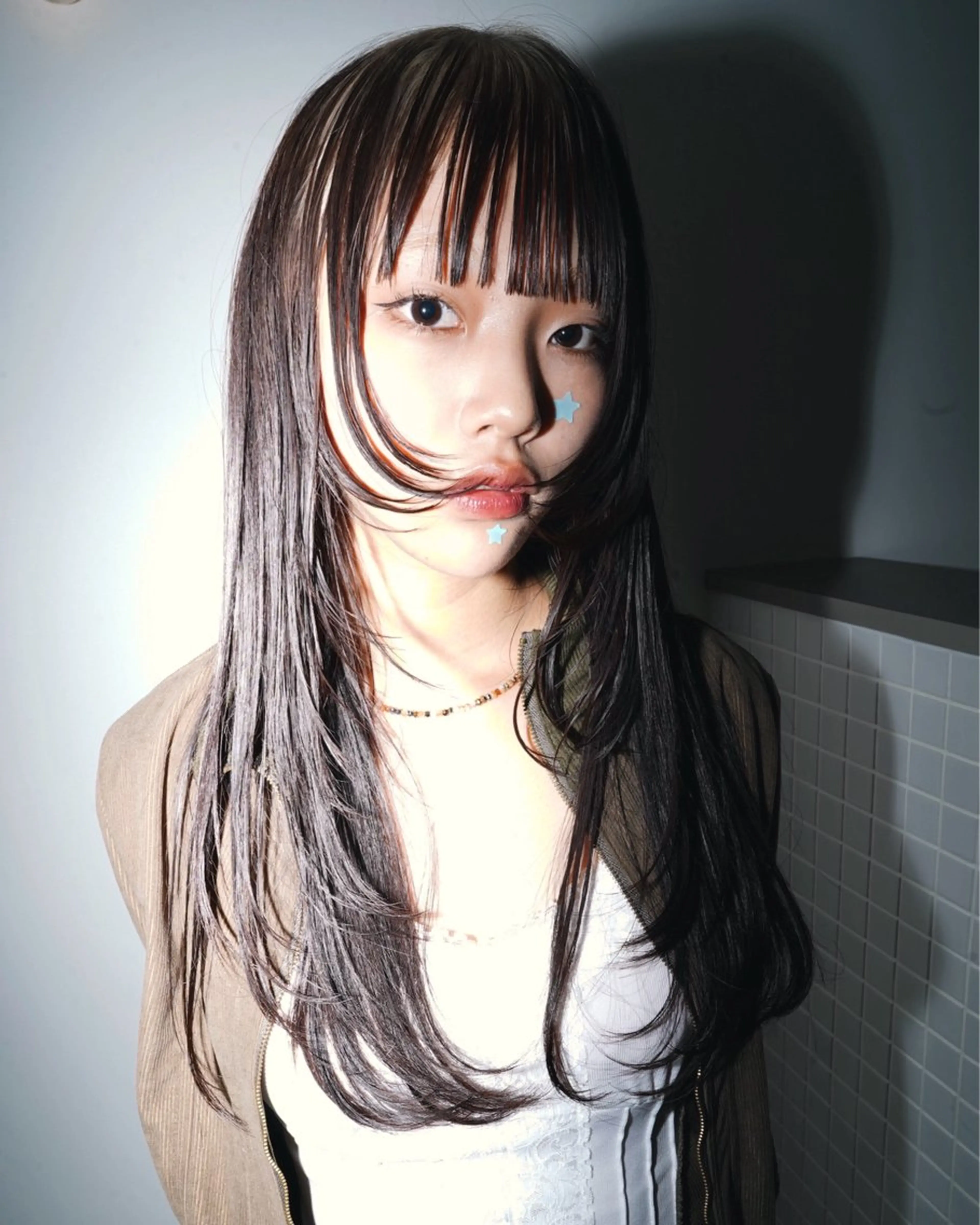 ロング カラー ブラウンカラー ウルフカット カット ヘアカラー トリートメント デザイン/ブリーチ Kaito🐩/栄のヘアスタイル