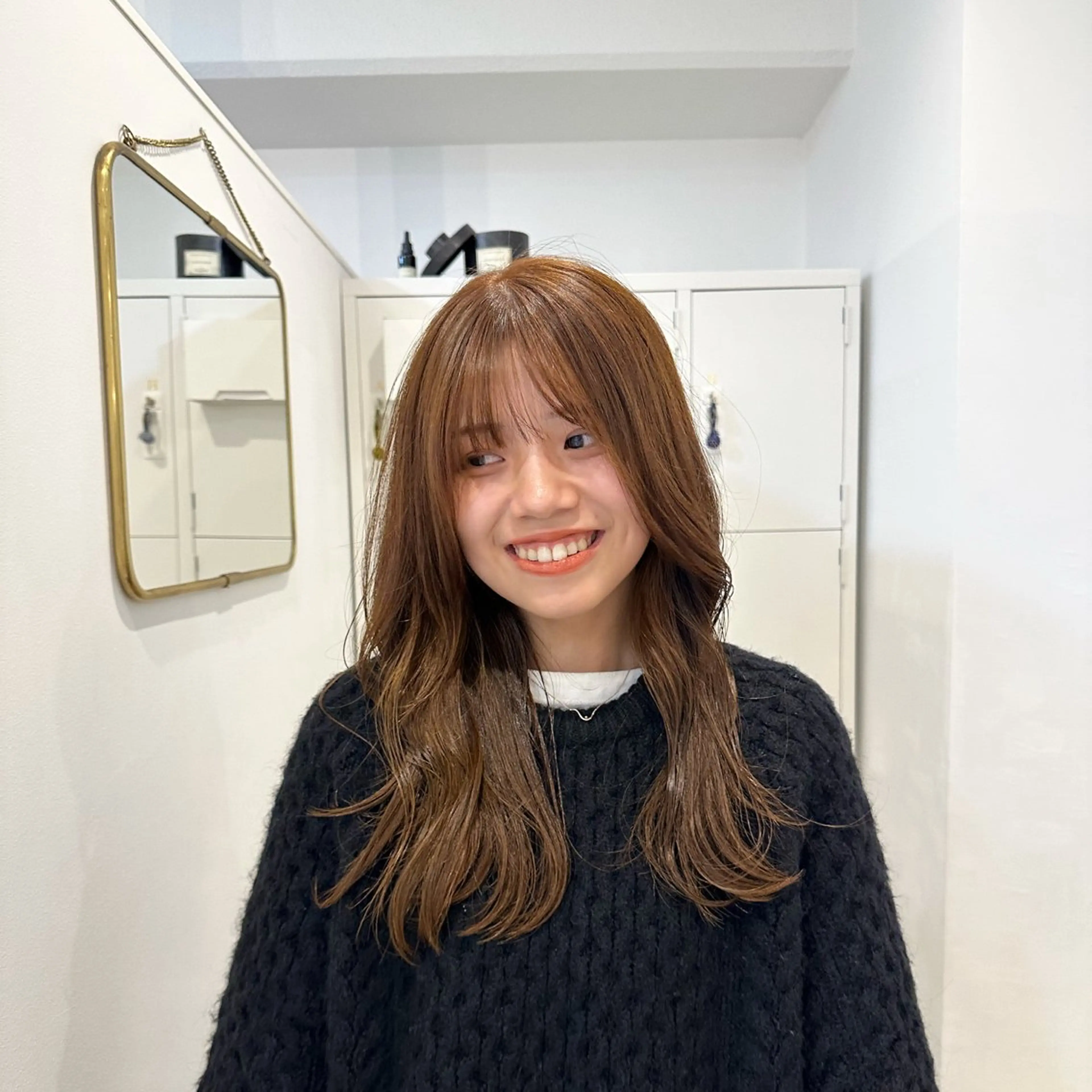 【ブリーチなしダブルカラー⠀】ダブルカラー＋カット＋髪質改善オージュアトリートメントの写真