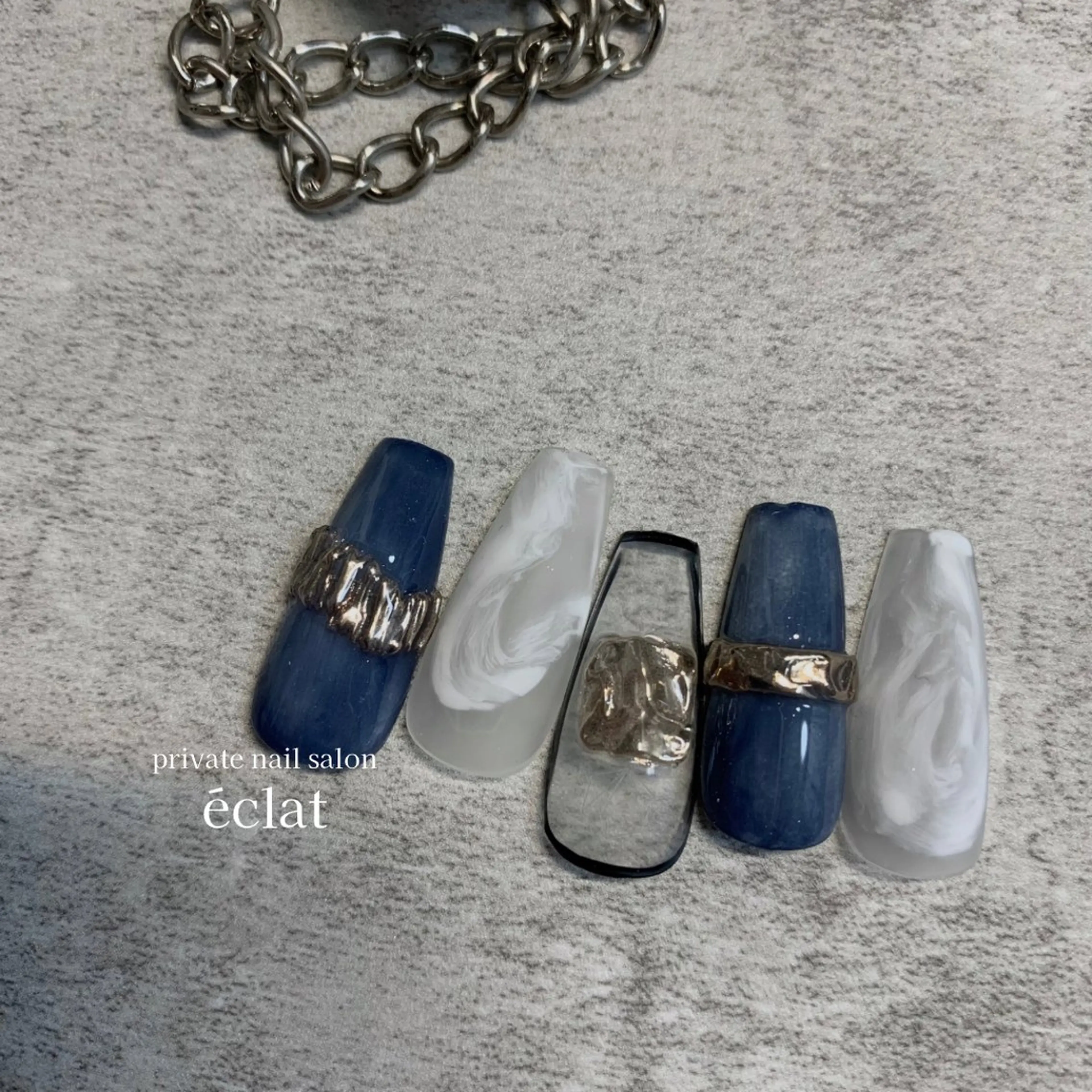 ネイル ニュアンスネイル nailsalon éclatのネイルデザイン