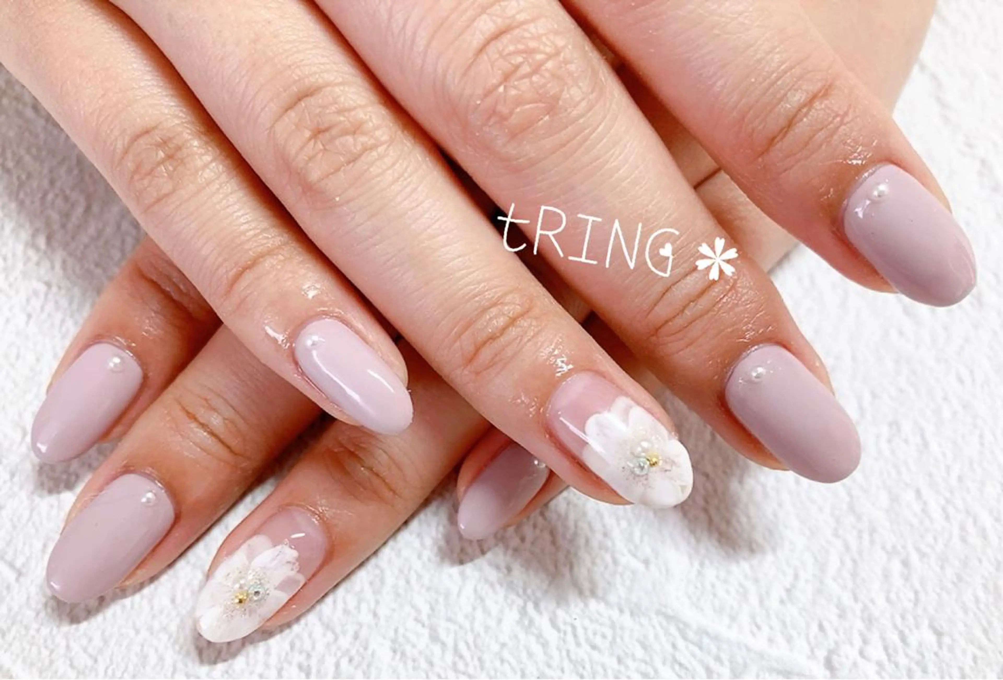 ネイル ハンドネイル tRING＊ しいの木台のネイルデザイン