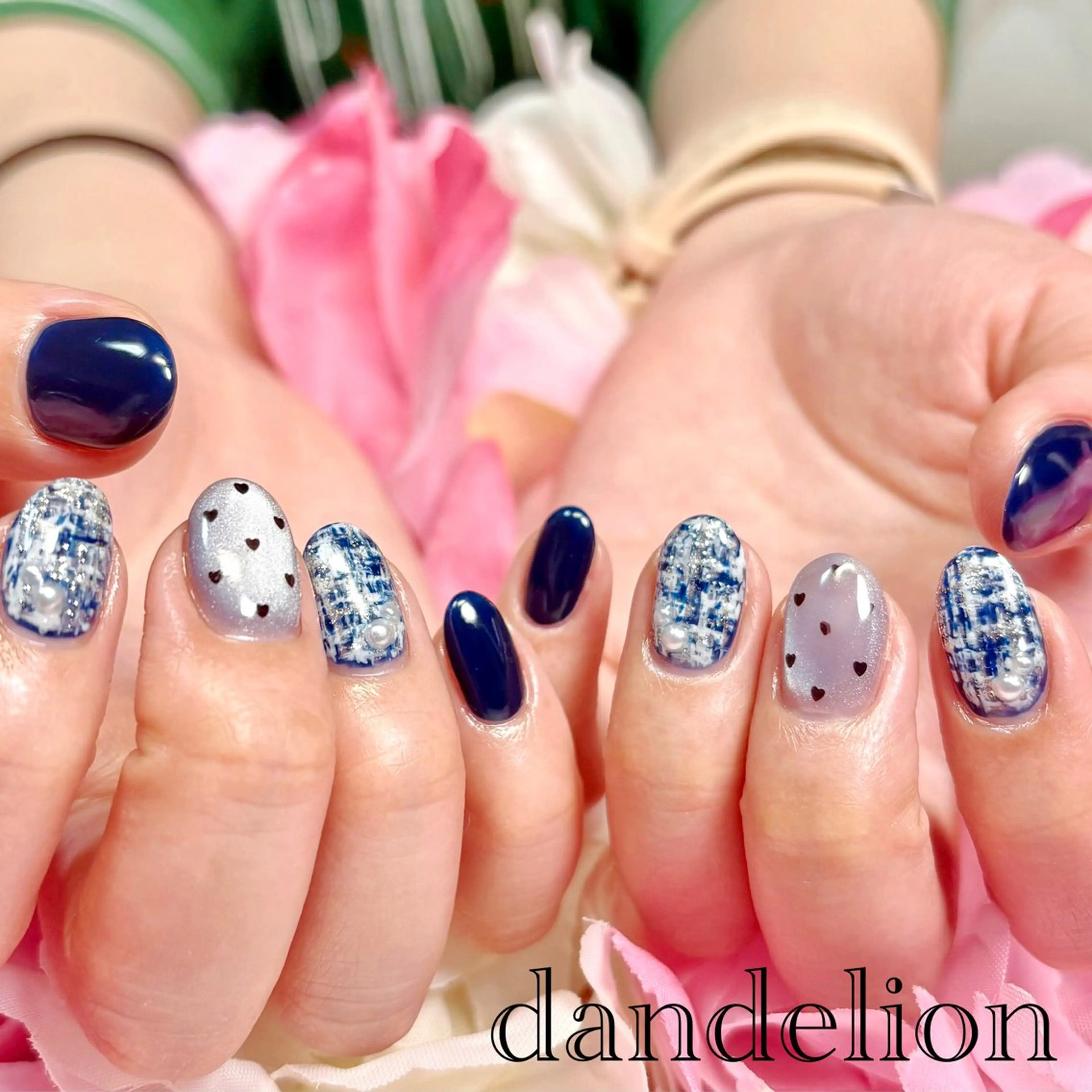 ネイル ハンドネイル ハンドケア dandelion ダンデライオンのネイルデザイン