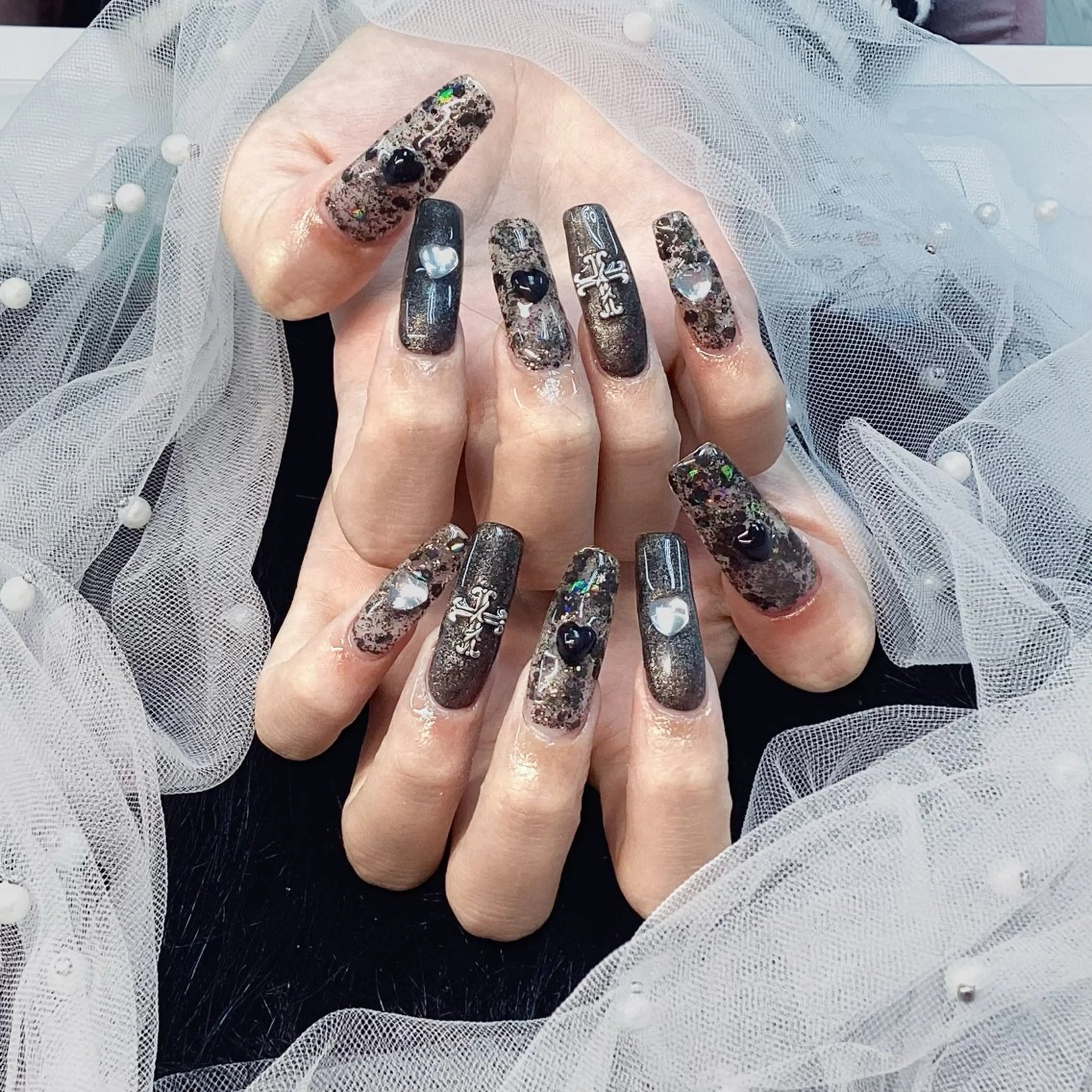 ネイル パーツ全部¥110 サロンミミのネイルデザイン