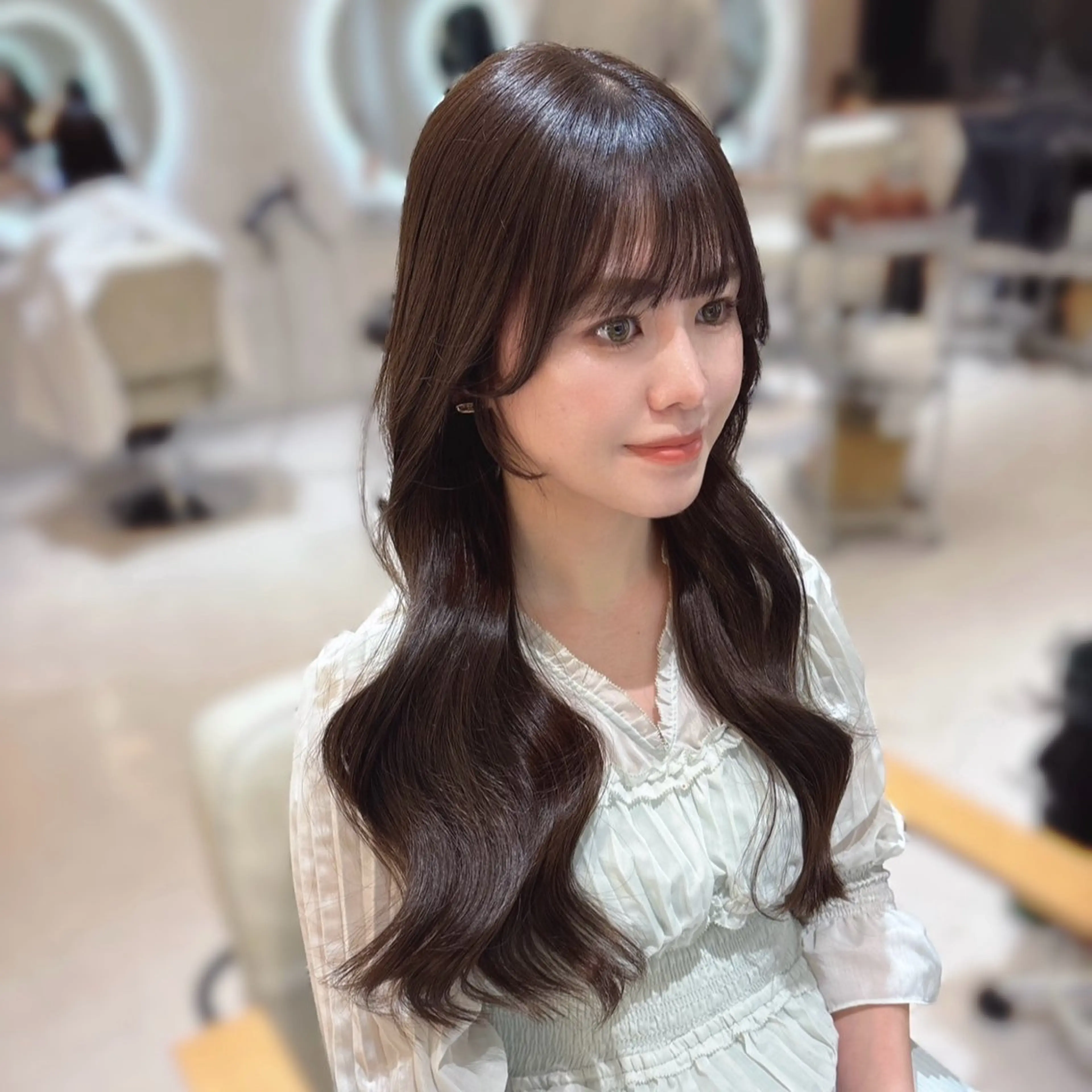 ロング 韓国風×髪質改善 ゆりのヘアスタイル