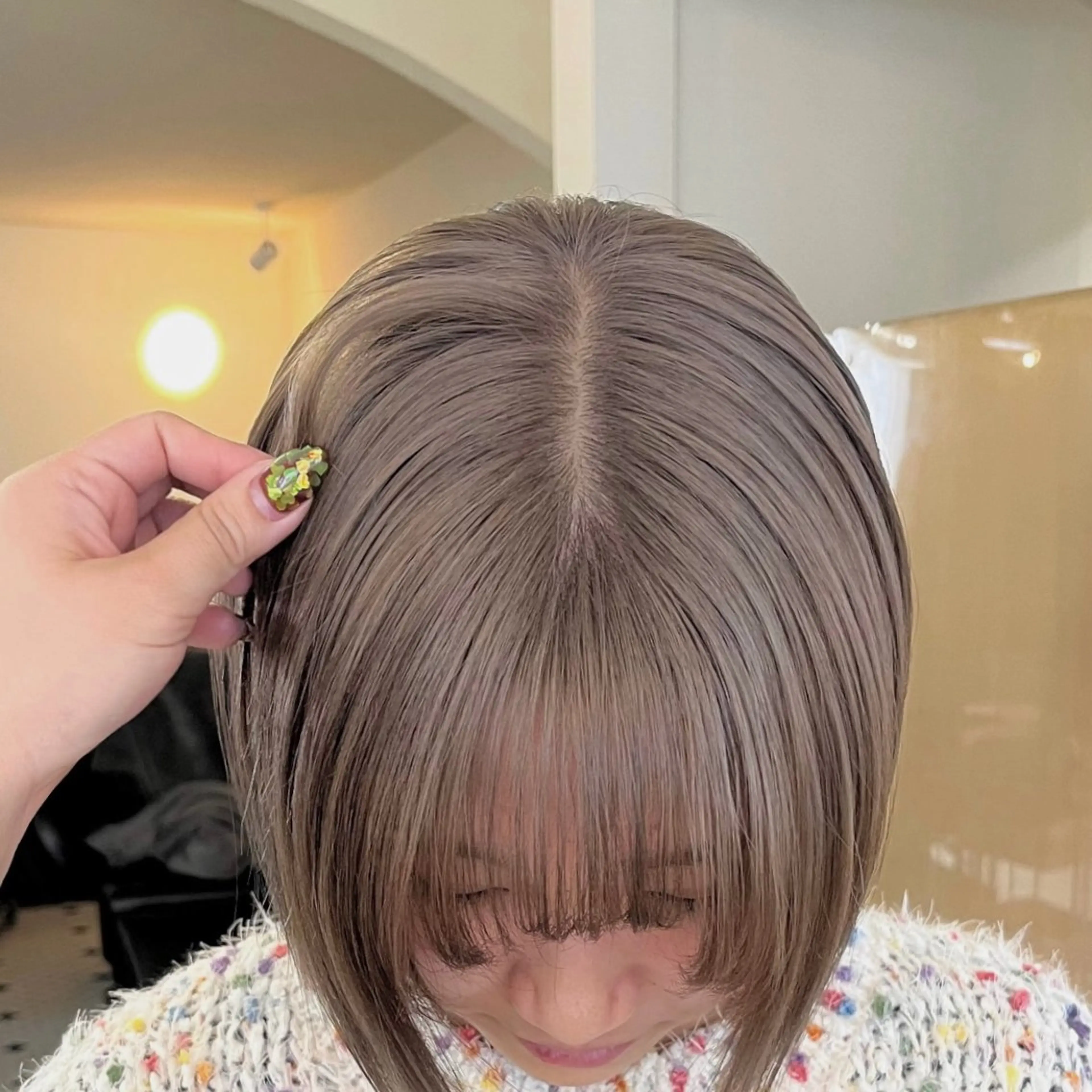 ショート カラー ヘアカラー トリートメント Yurika🕯️ 透明感カラー/ボブのヘアスタイル