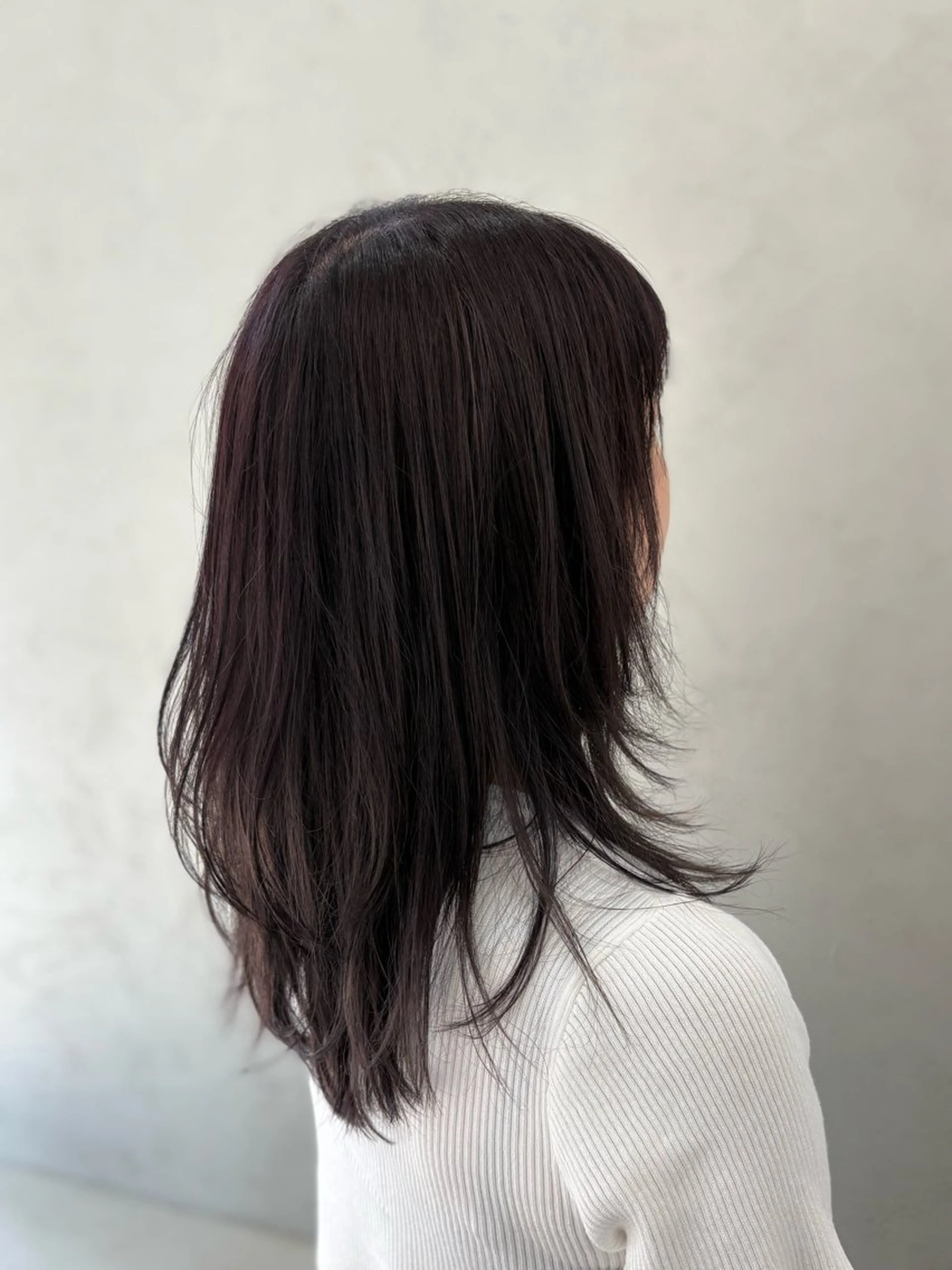 セミロング カラー カット ヘアカラー ブリーチなし透明感 カラー✨横山 佳希のヘアスタイル