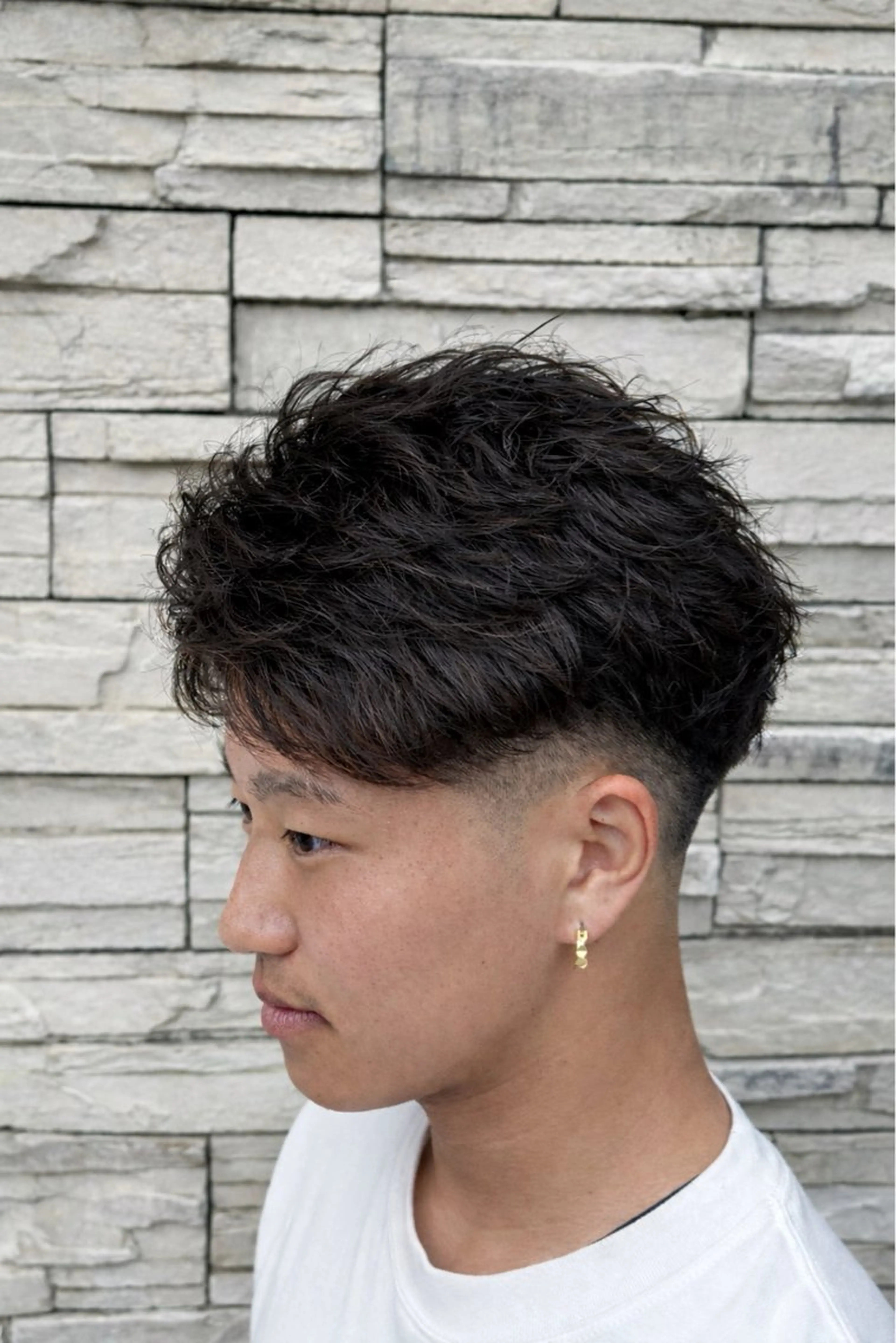 ショート パーマ メンズ フェードカット メンズパーマ カット パーマ トリートメント 縮毛矯正/パーマ /艶髪/赤松❄️のヘアスタイル