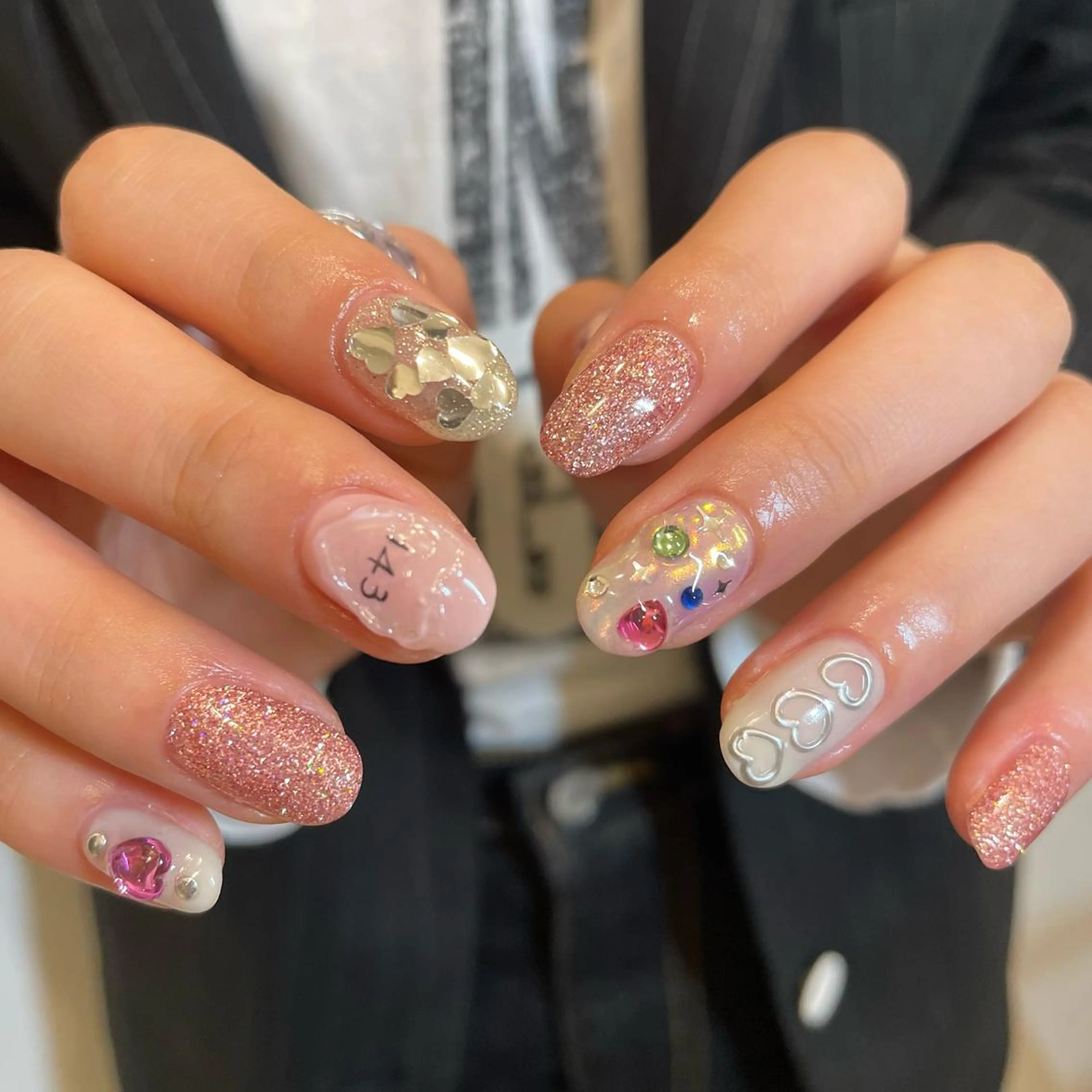 ネイル ハンドネイル AOI✩⡱ y2kネイルのネイルデザイン