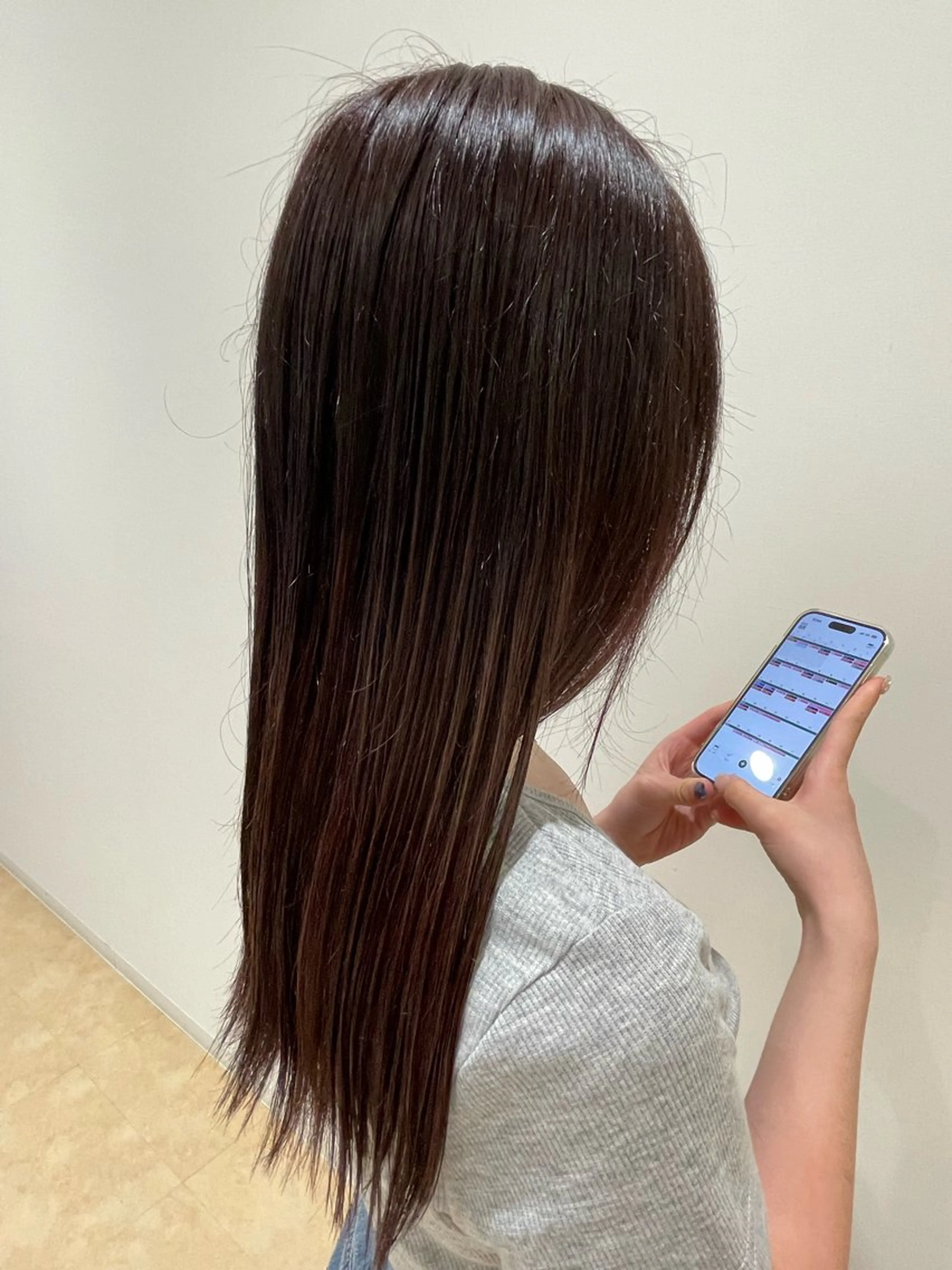 ロング カラー 東田 篤希のヘアスタイル