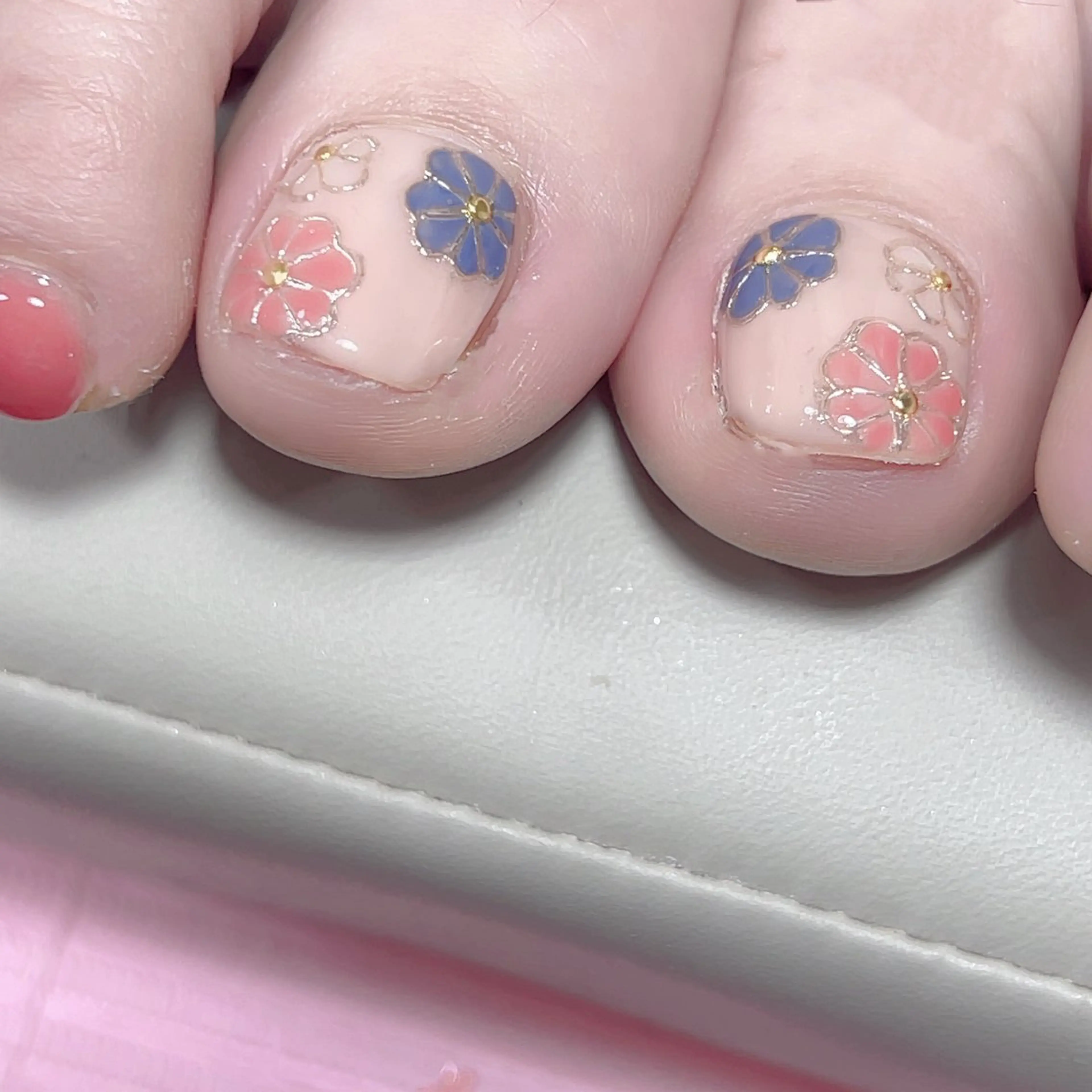 ネイル フットネイル 🎀Pink ピンク🎀のネイルデザイン