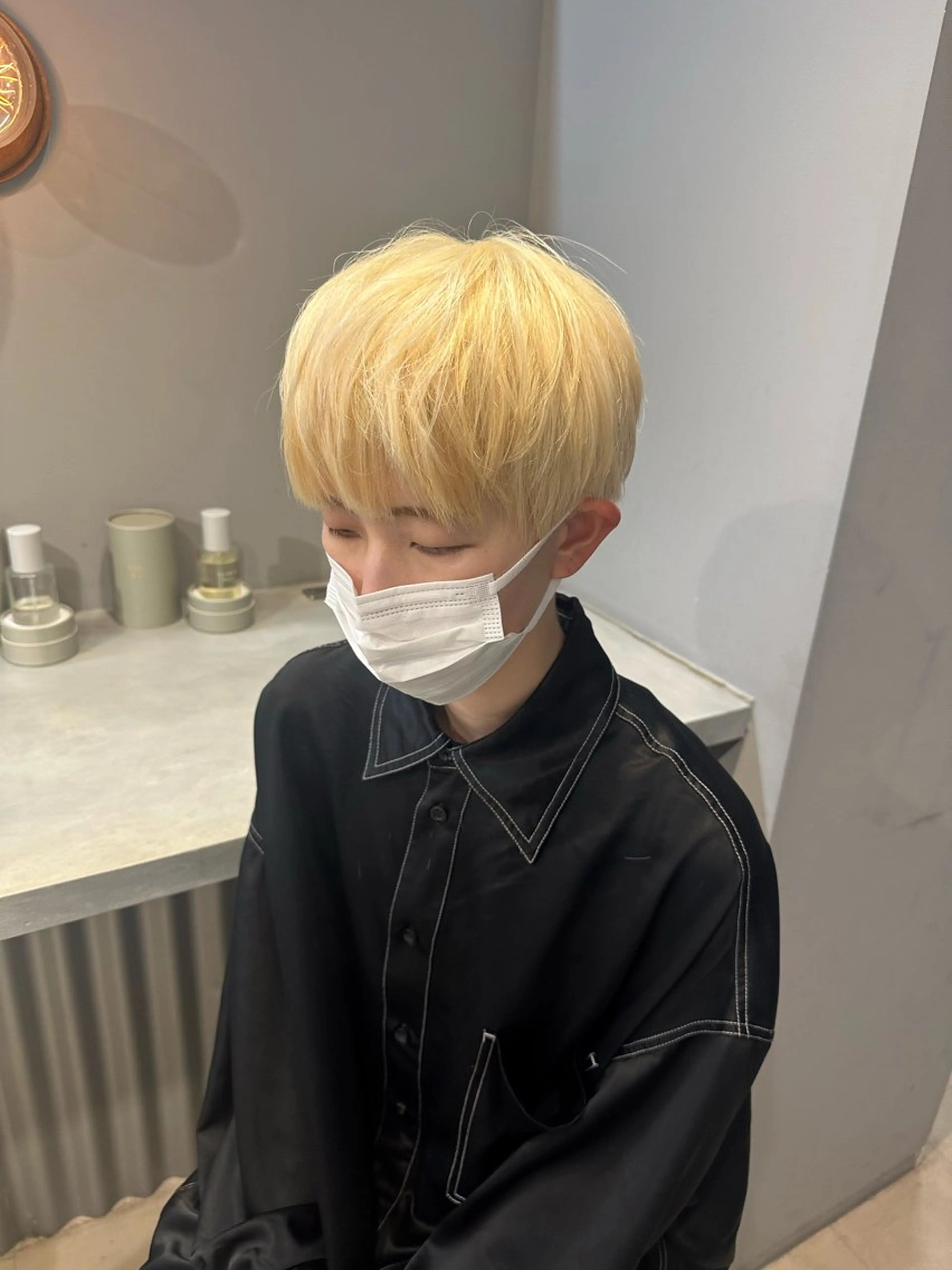 ショート カラー ヘアカラー トリートメント 💖ハイライト/ハイ トーン💖MIKIのヘアスタイル