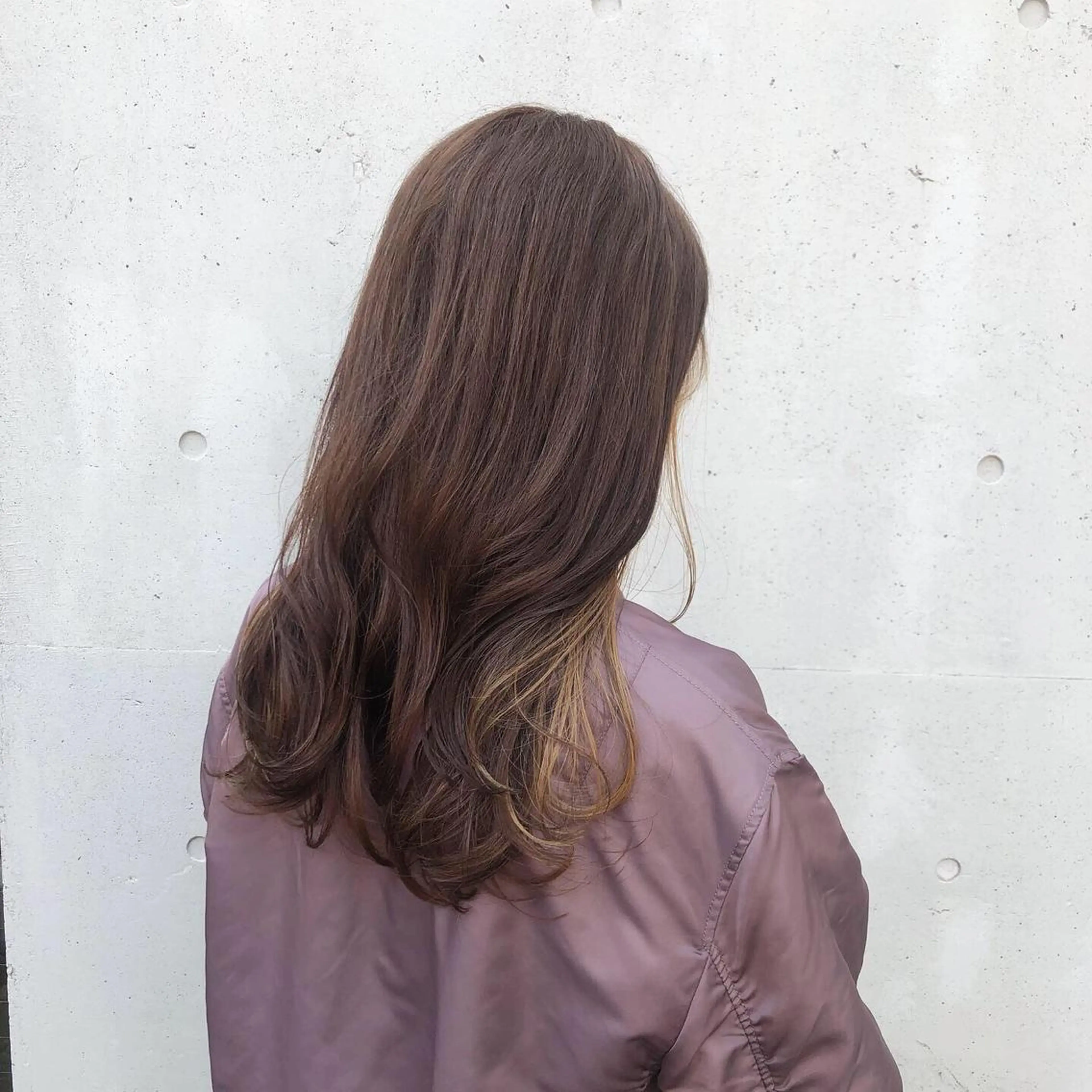 ロング カラー ヘアアレンジ ベージュカラー ブラウンカラー インナーカラー オレンジ オレンジブラウン カット ヘアカラー トリートメント 酸性縮毛矯正🧴韓国 レイヤー/髪質改善のヘアスタイル