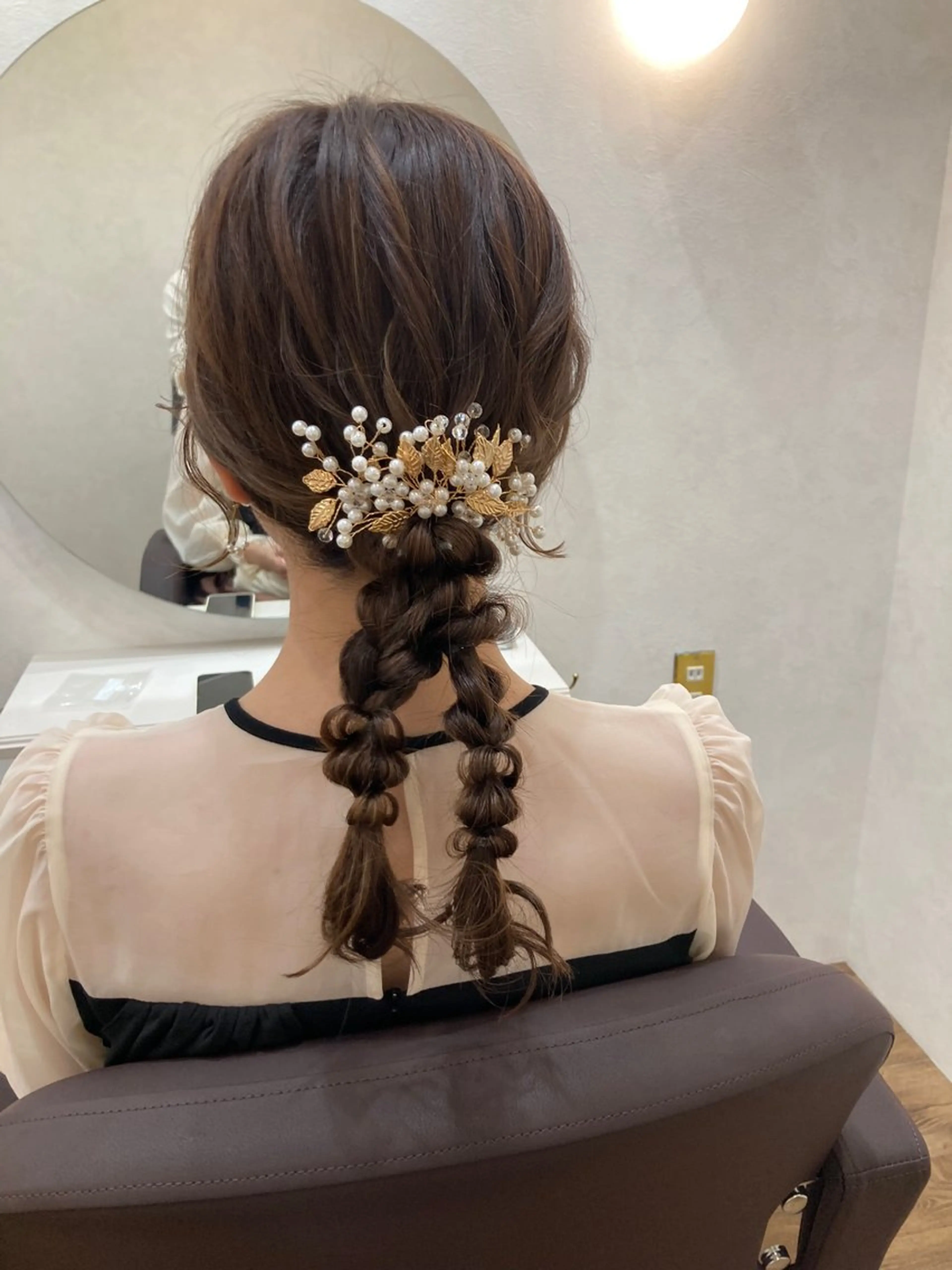 ロング ヘアセット Aguhair Nino所属・【透明感カラー🫧】 野本里奈のヘアスタイル