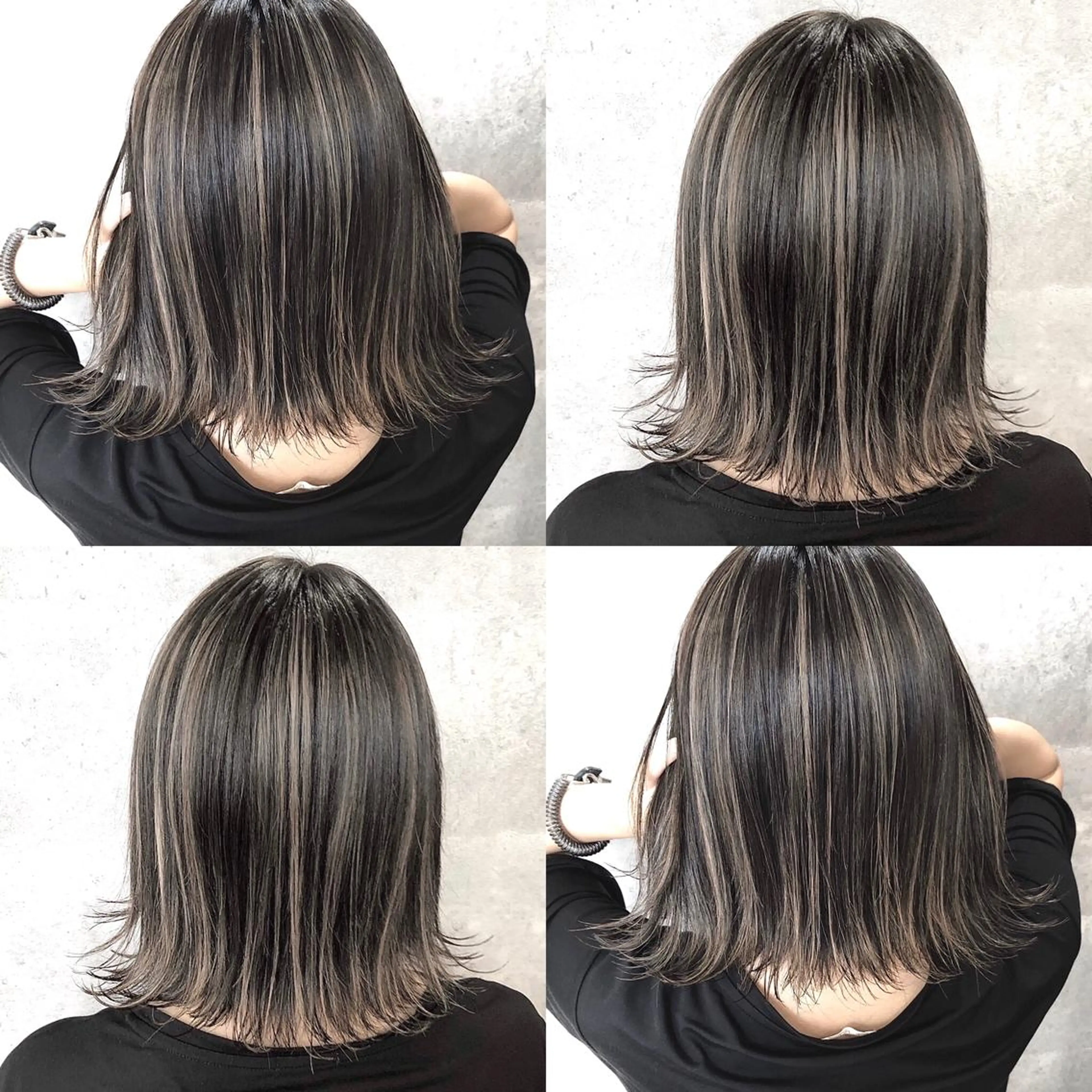 ミディアム カラー ハイライトカラー ハイライト MiL所属・✨ハイトーン✨ 濱田知孝のヘアスタイル