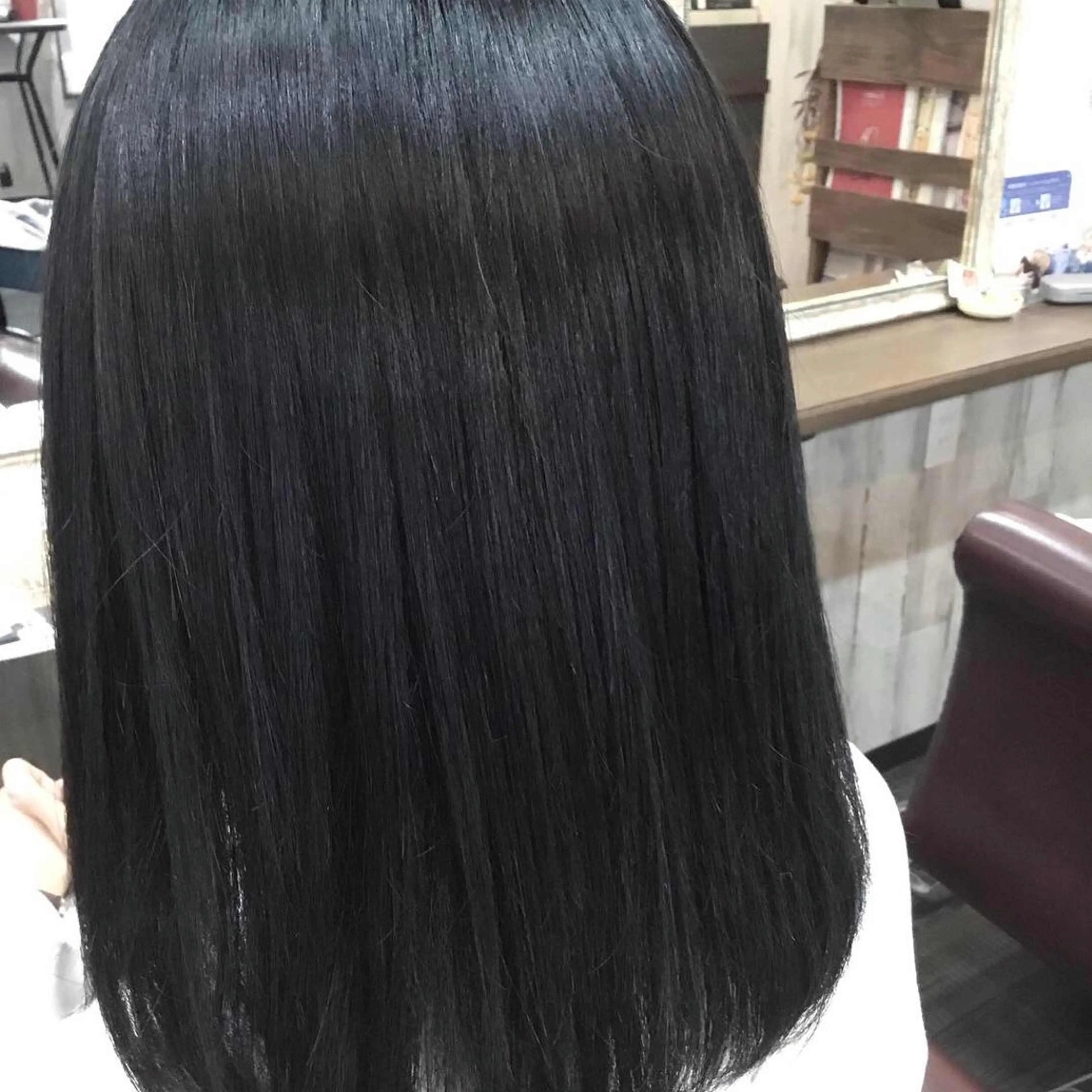 ミディアム カラー パーマ 金崎 新吾のヘアスタイル