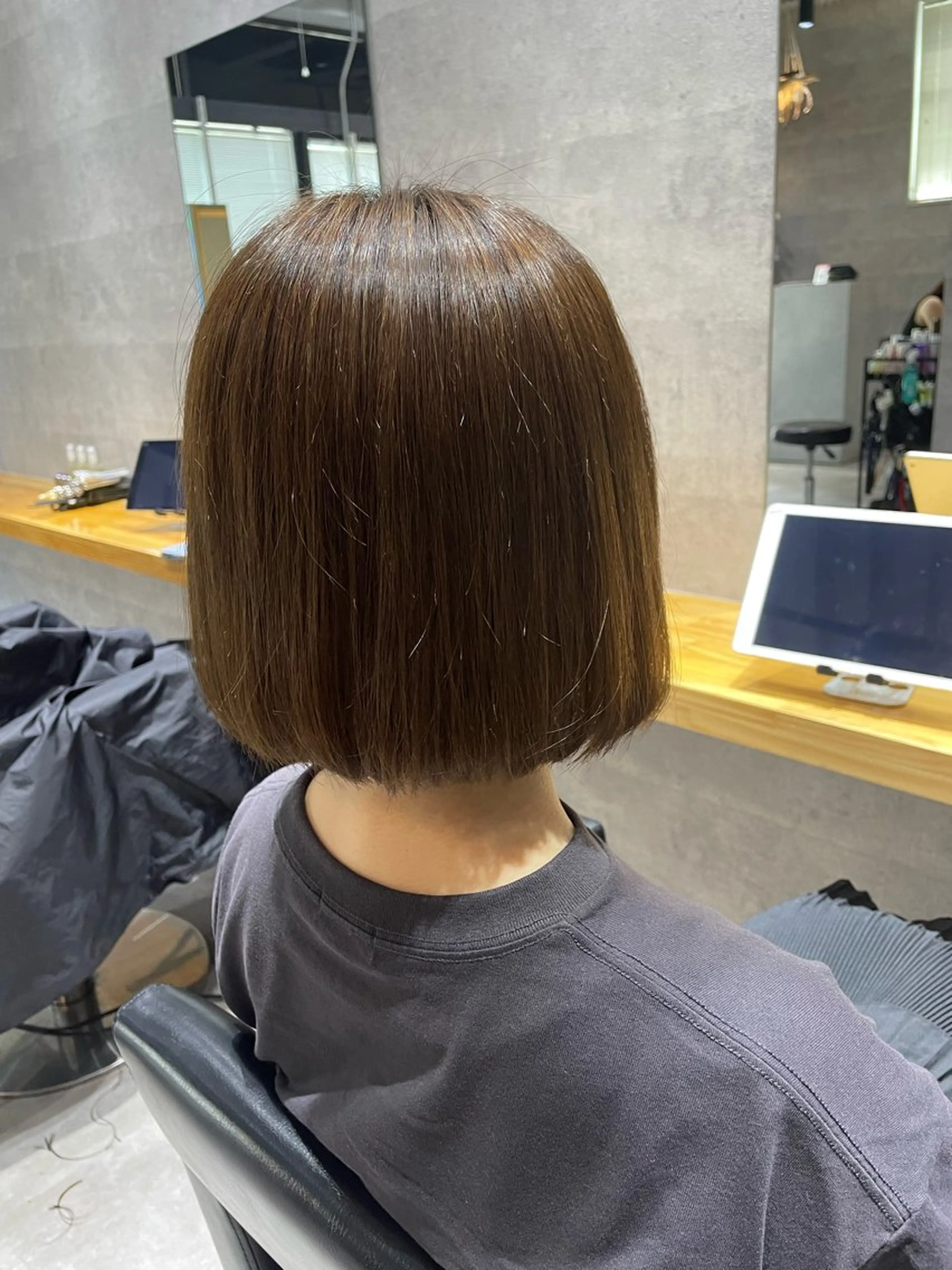 ミディアム カラー lecoeur所属・🫧髪質改善🫧 【艶カラー】森田俊平のヘアスタイル