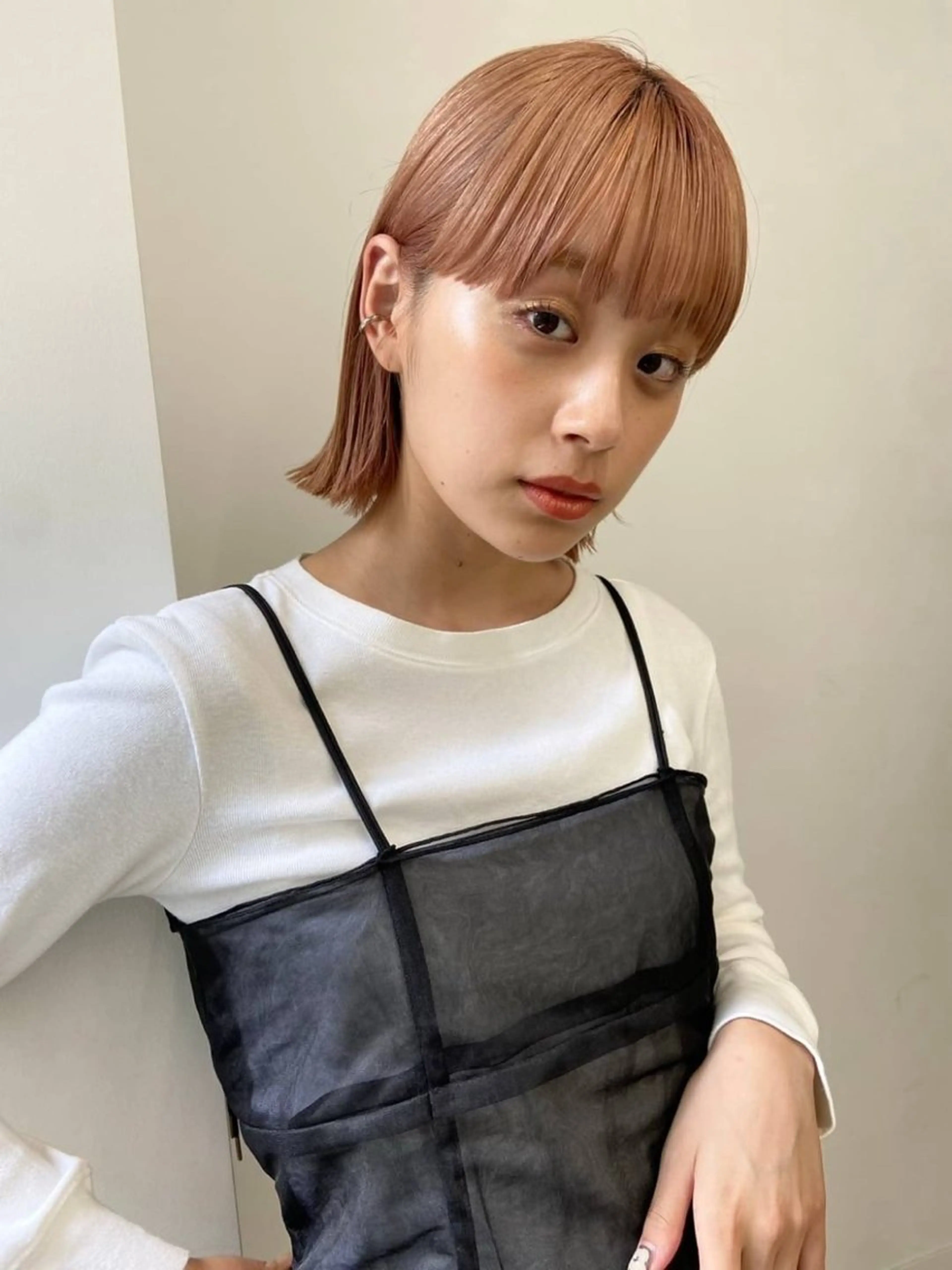 ミディアム Juri /暖色カラーのヘアスタイル