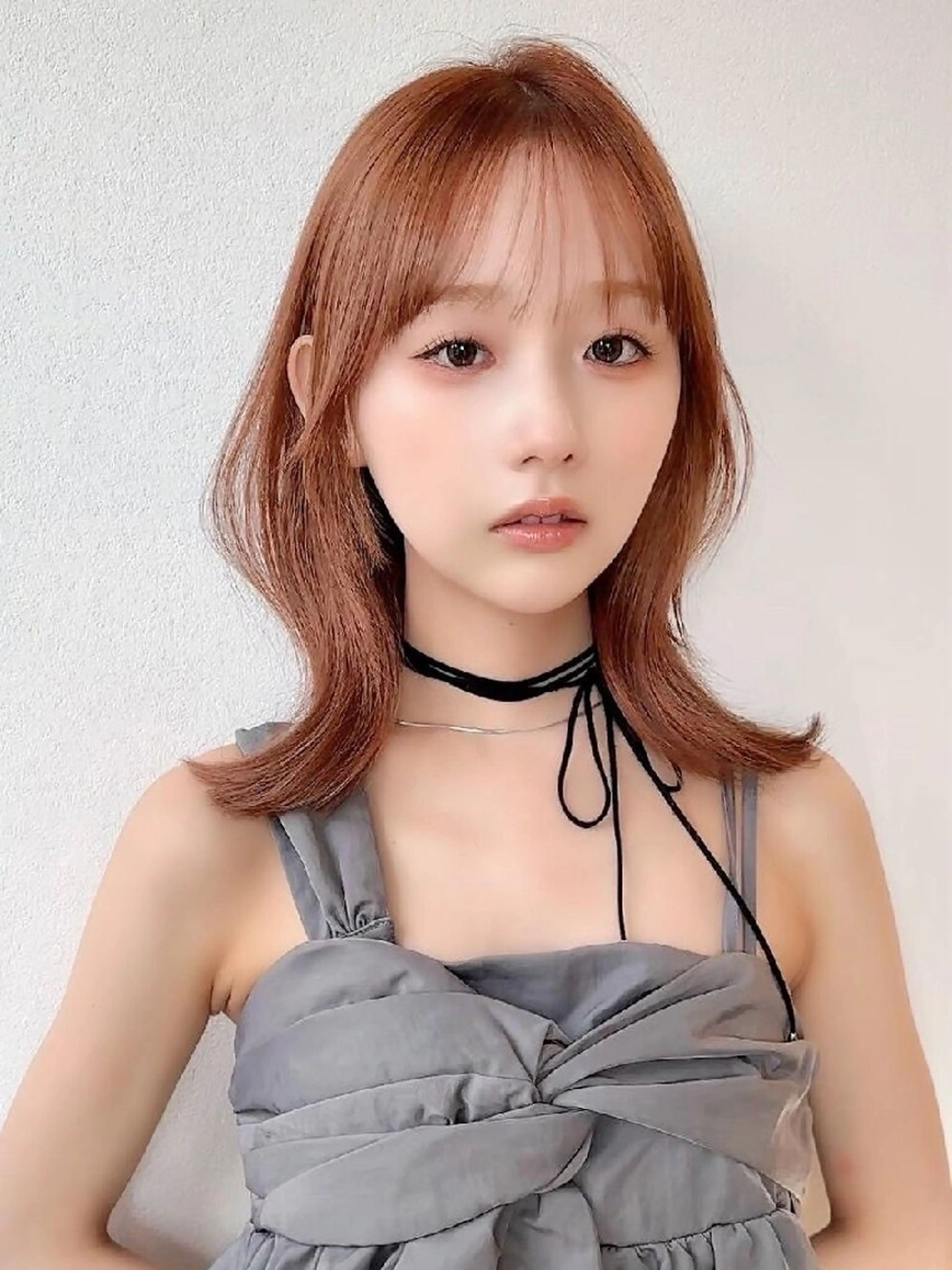 カラー ミディアム カット ヘアカラー トリートメント Lond Mirrorのヘアスタイル