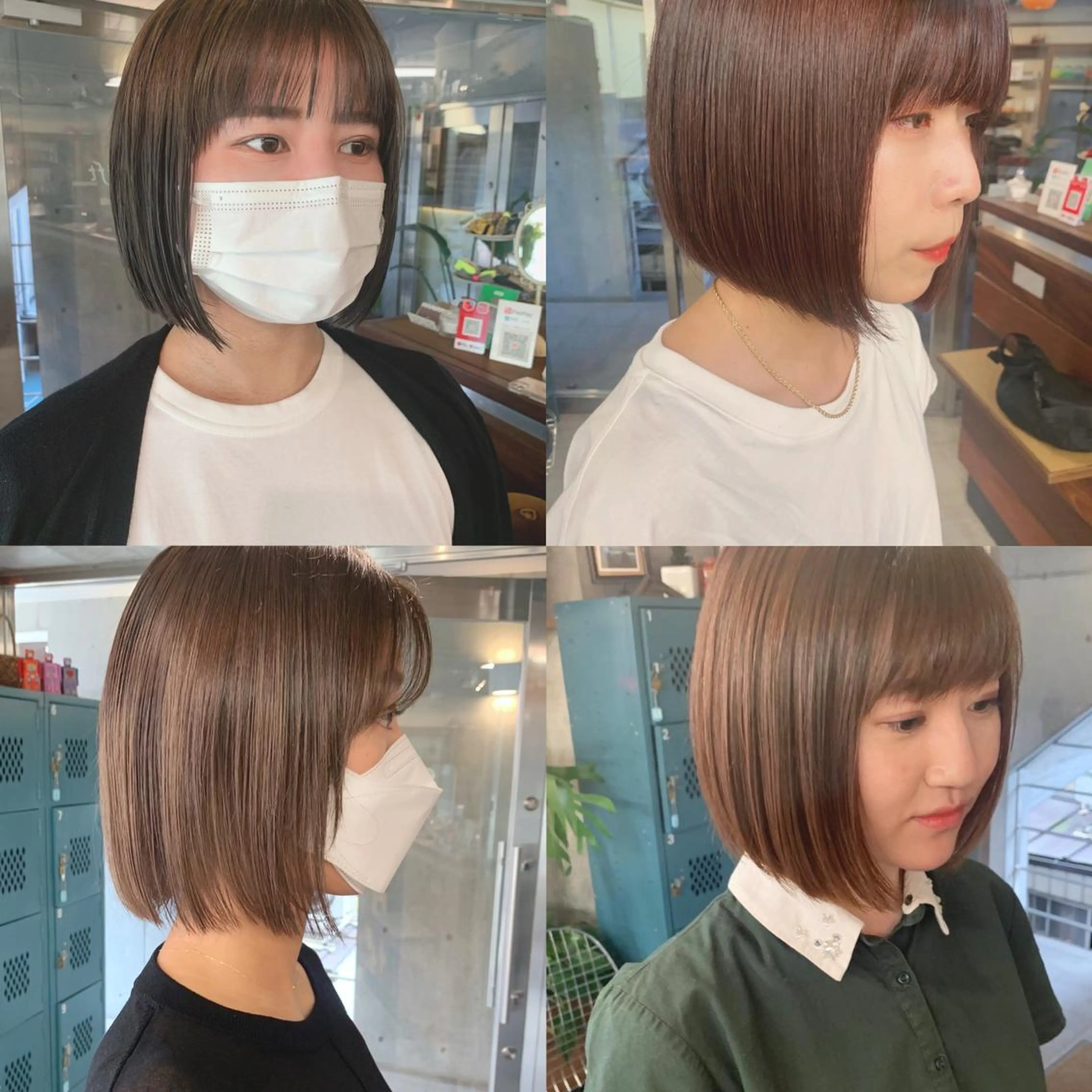 ショート 切りっぱなしボブ ボブ カット トリートメント 土屋かすみ✁︎. ꙳ 姫カットのヘアスタイル