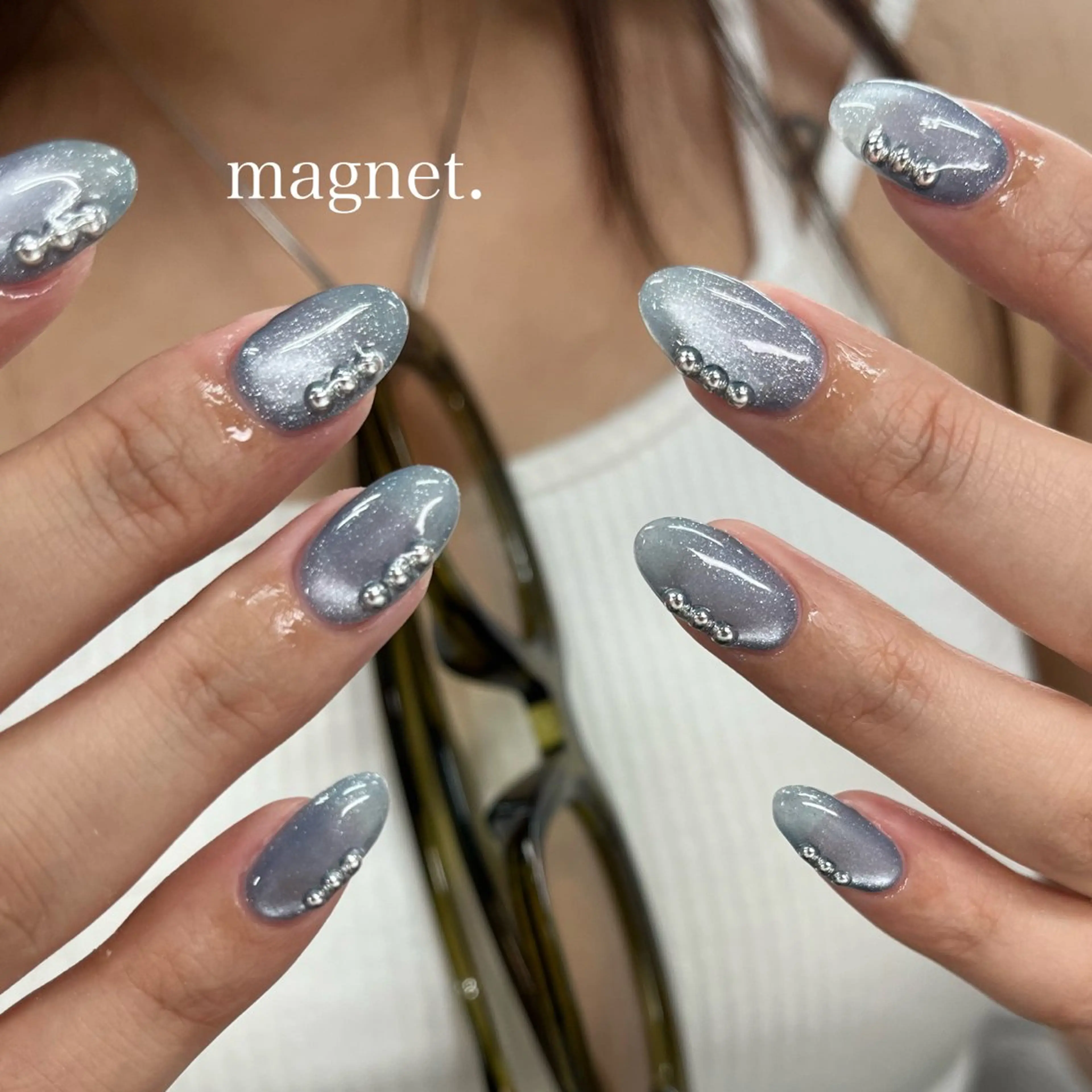 ネイル ストーンネイル ハンドネイル tener 🧋yume🧋のネイルデザイン