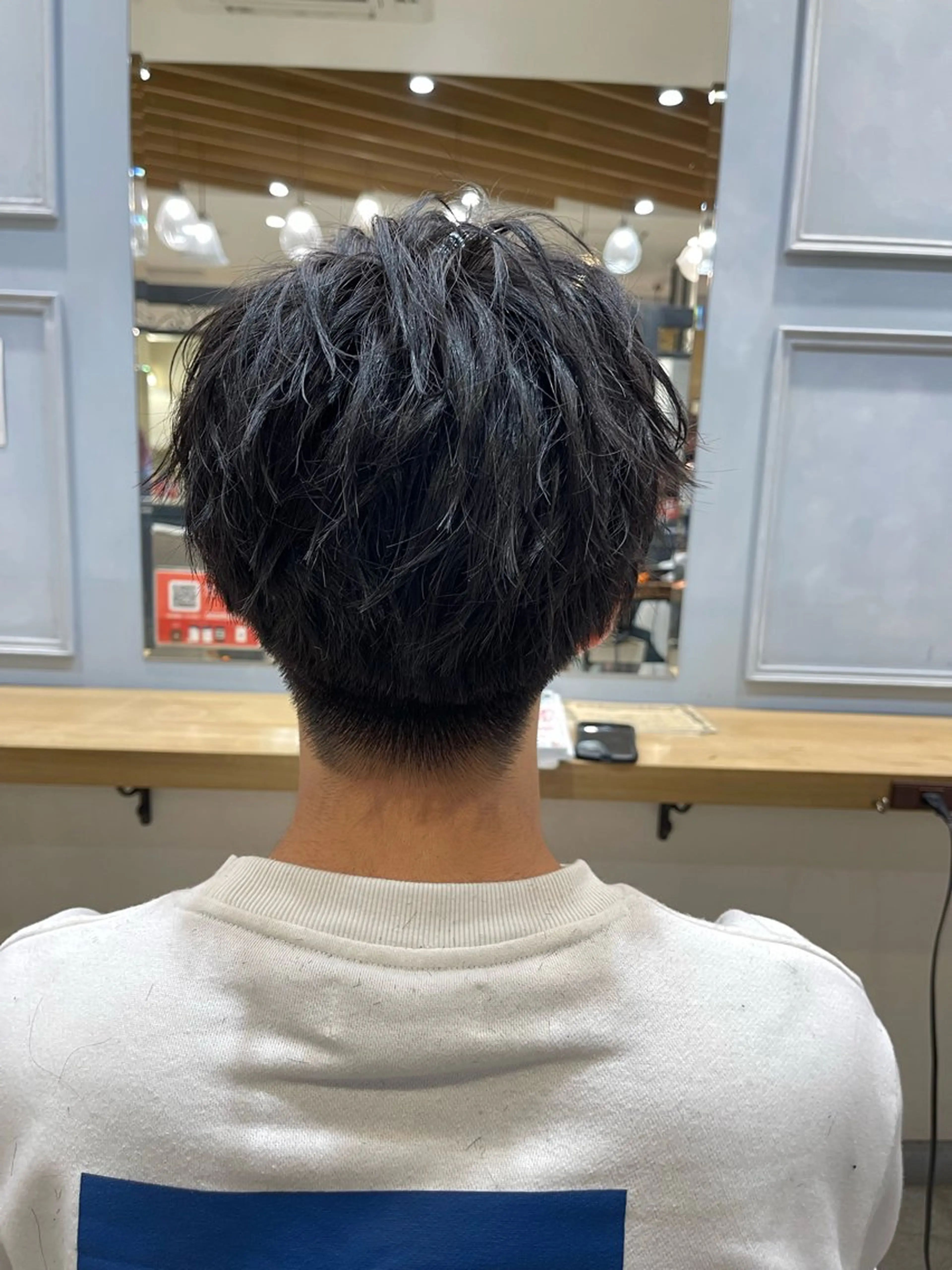 ショート パーマ メンズ マッシュ カット パーマ トリートメント ショート/ボブ アンドウ☺︎のヘアスタイル