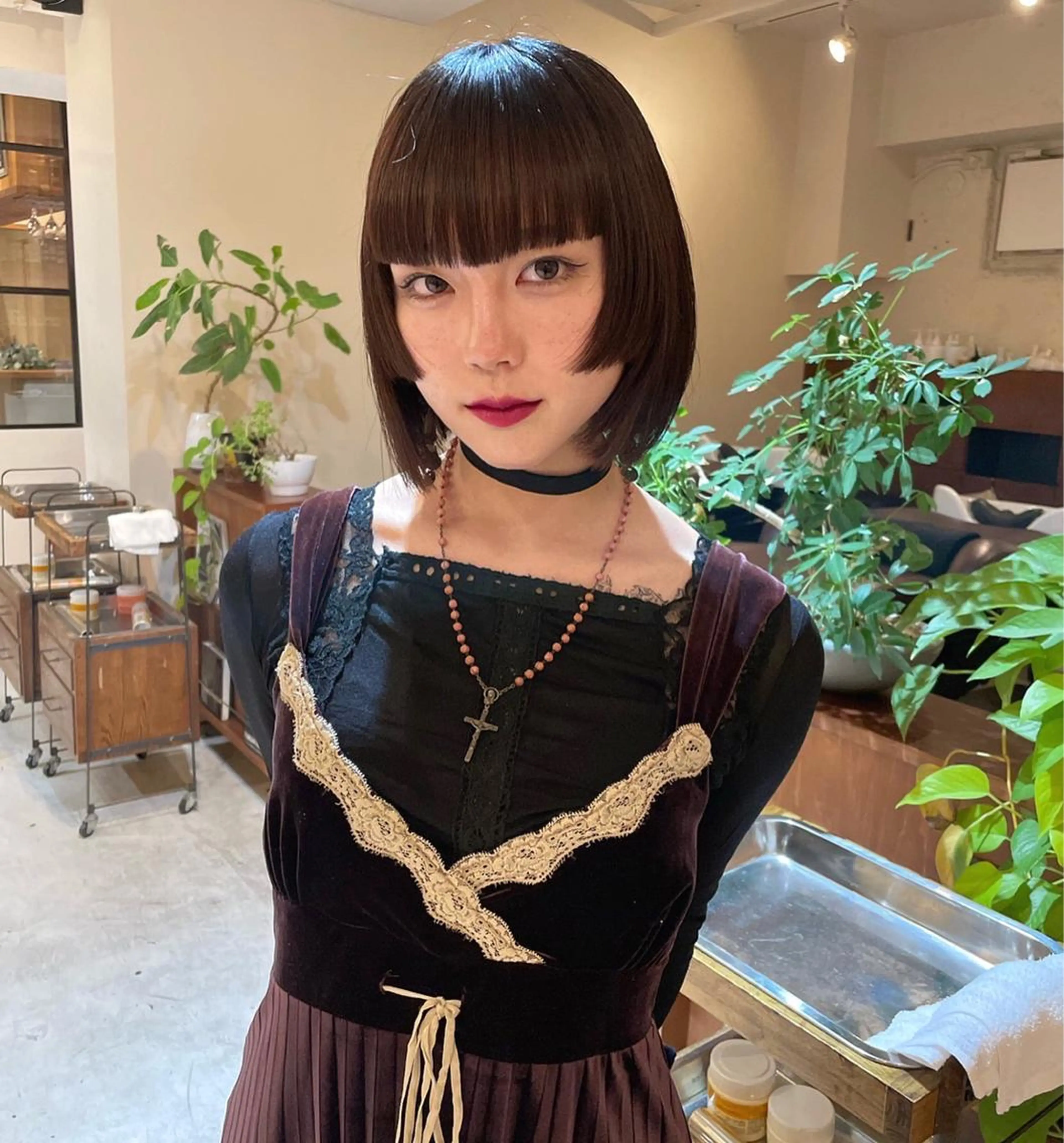 ショート カラー ヘアカラー ファッションに 溶け込むstyleのヘアスタイル