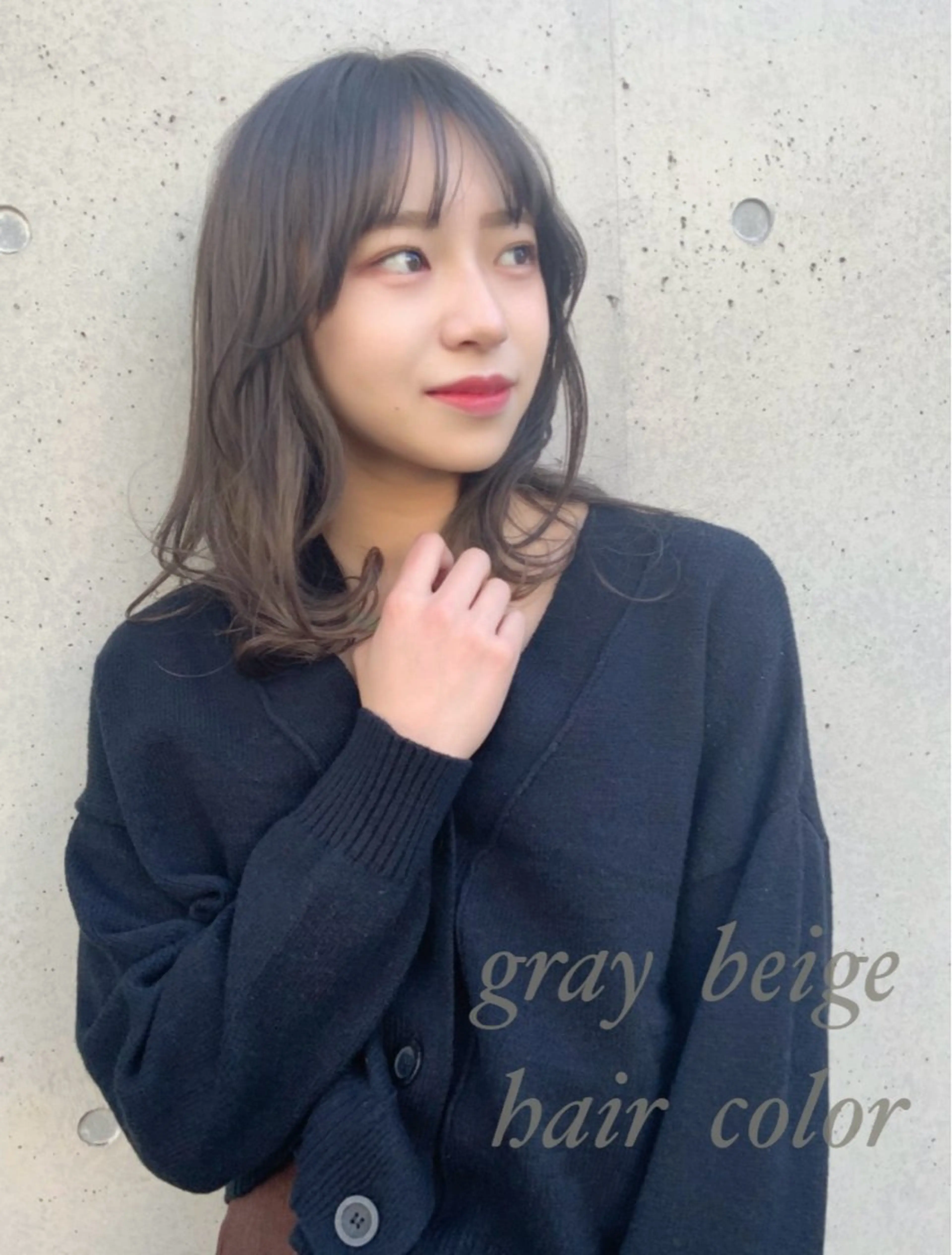 ミディアム カラー M.SLASH 辻 孝志のヘアスタイル