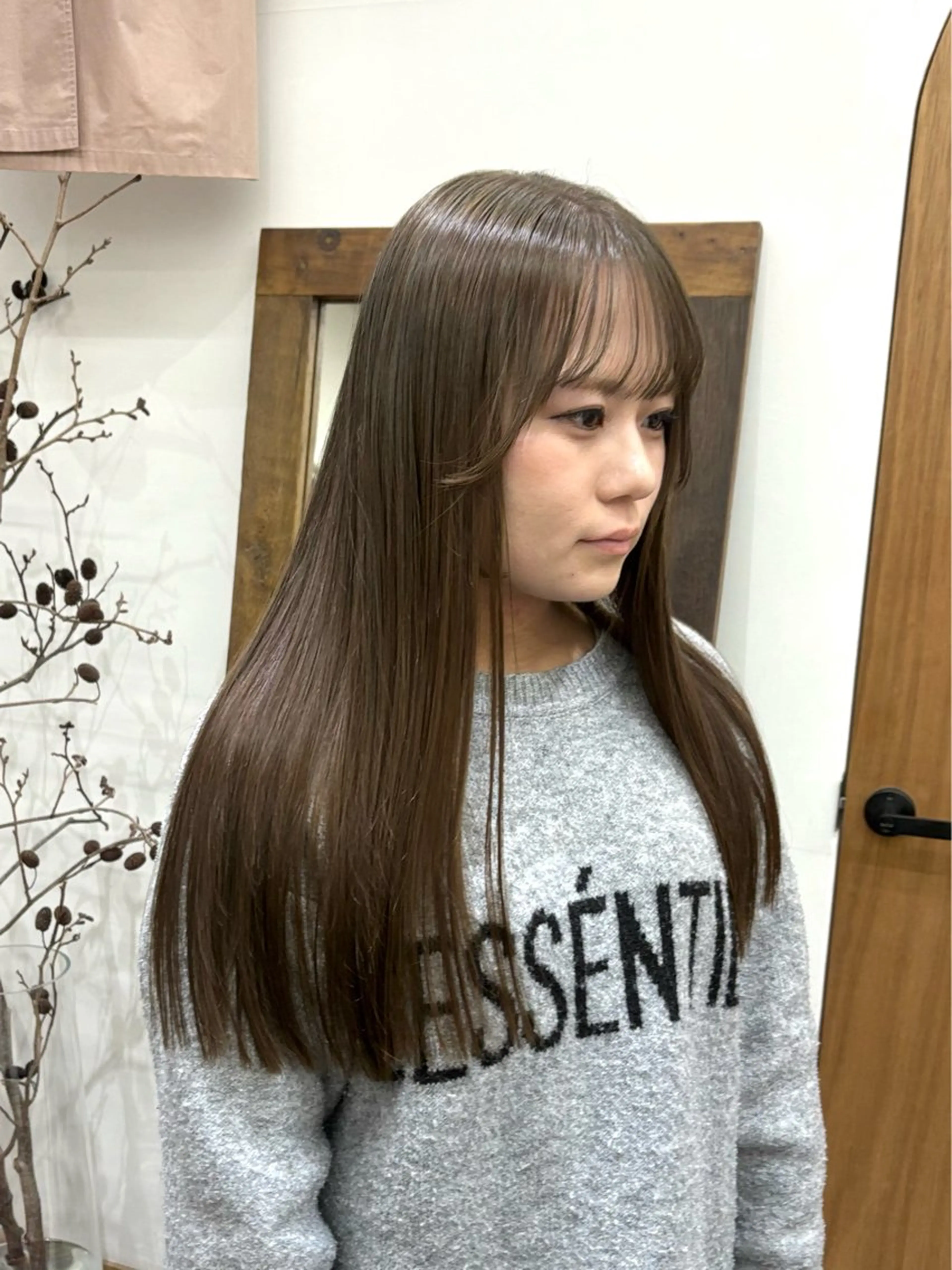 ロング カラー ヘアアレンジ カット ヘアカラー トリートメント ハル🌸柔色/ ブリーチなし/艶髪のヘアスタイル