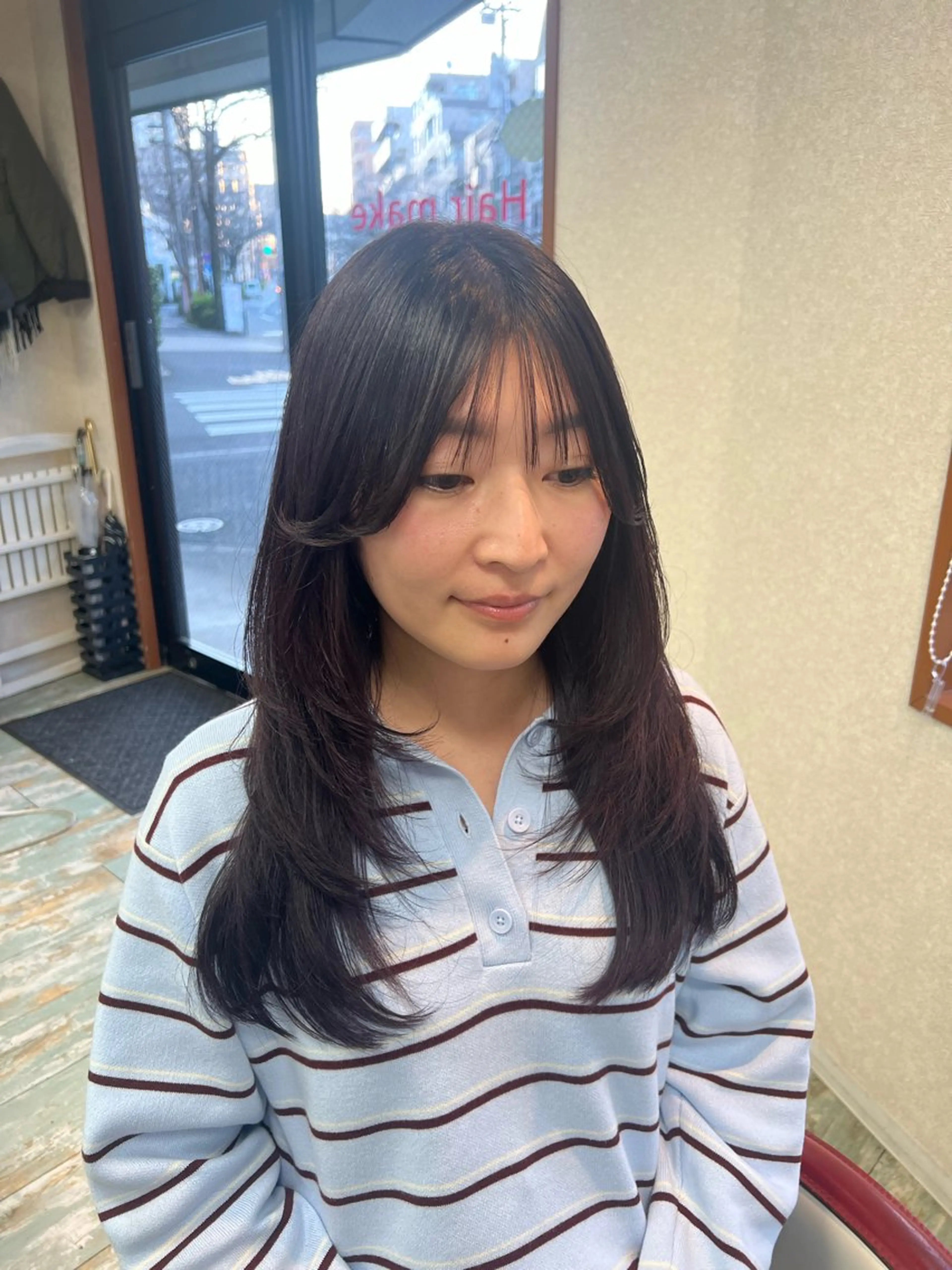 ロング カット ヘアカラー Fun  hair make所属・田牧 みゆきのヘアスタイル