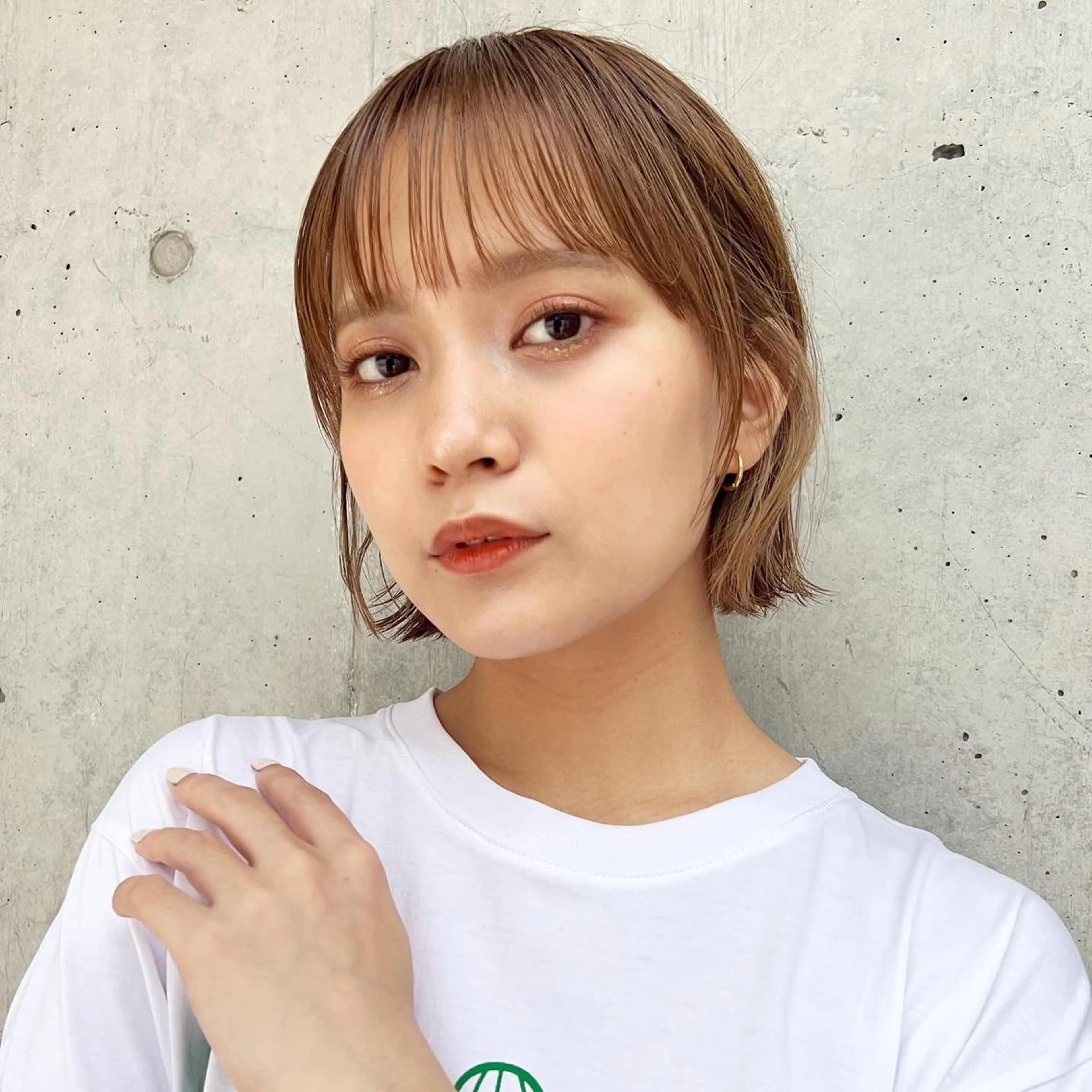 ショート カラー ベージュカラー 透明感カラー グレージュ ボブ カット ヘアカラー トリートメント レイヤー専門家 ダブルカラー修のヘアスタイル