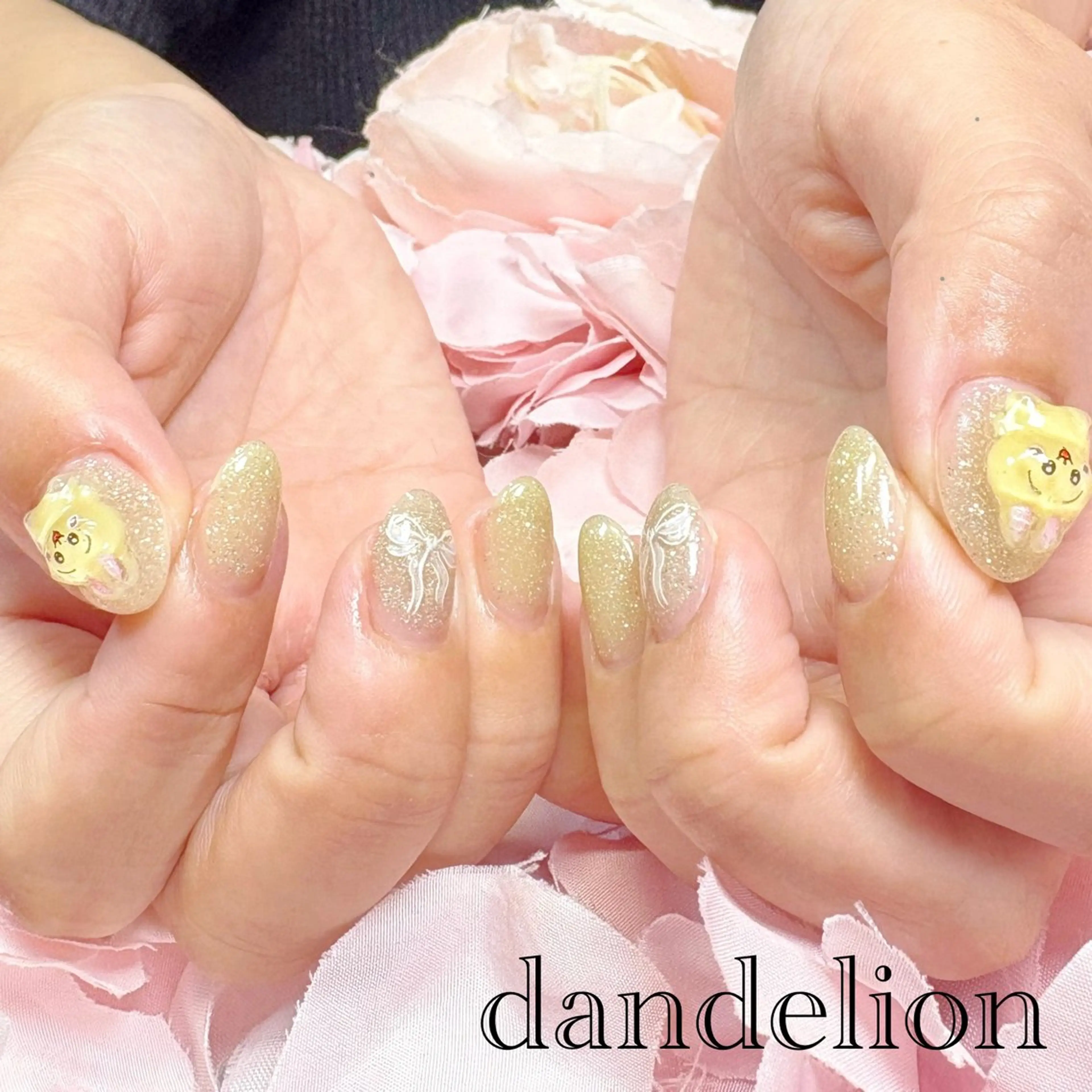 ネイル ハンドネイル ハンドケア dandelion ダンデライオンのネイルデザイン