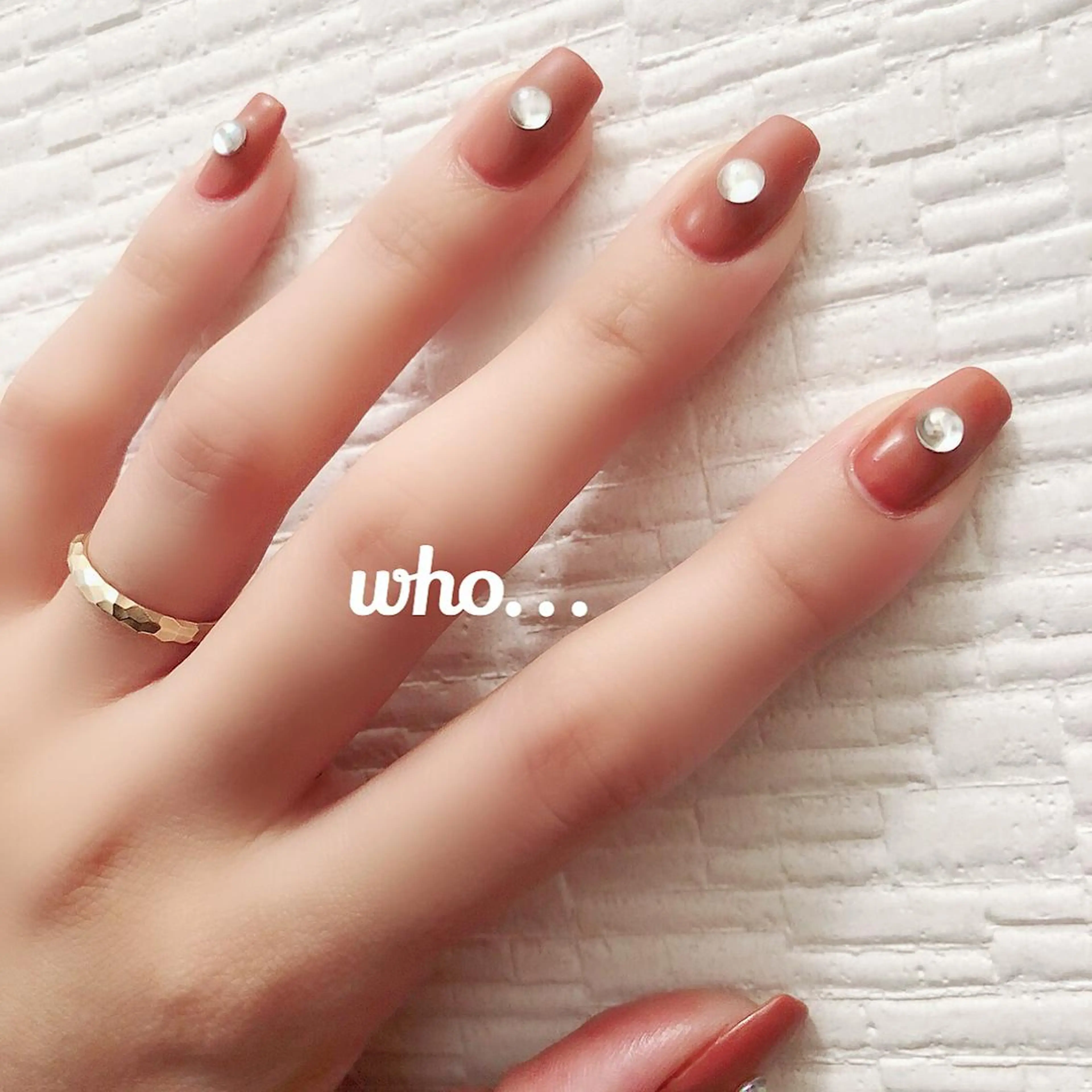 ネイル ストーンネイル NailSalon who...所属・n. fumikoのネイルデザイン