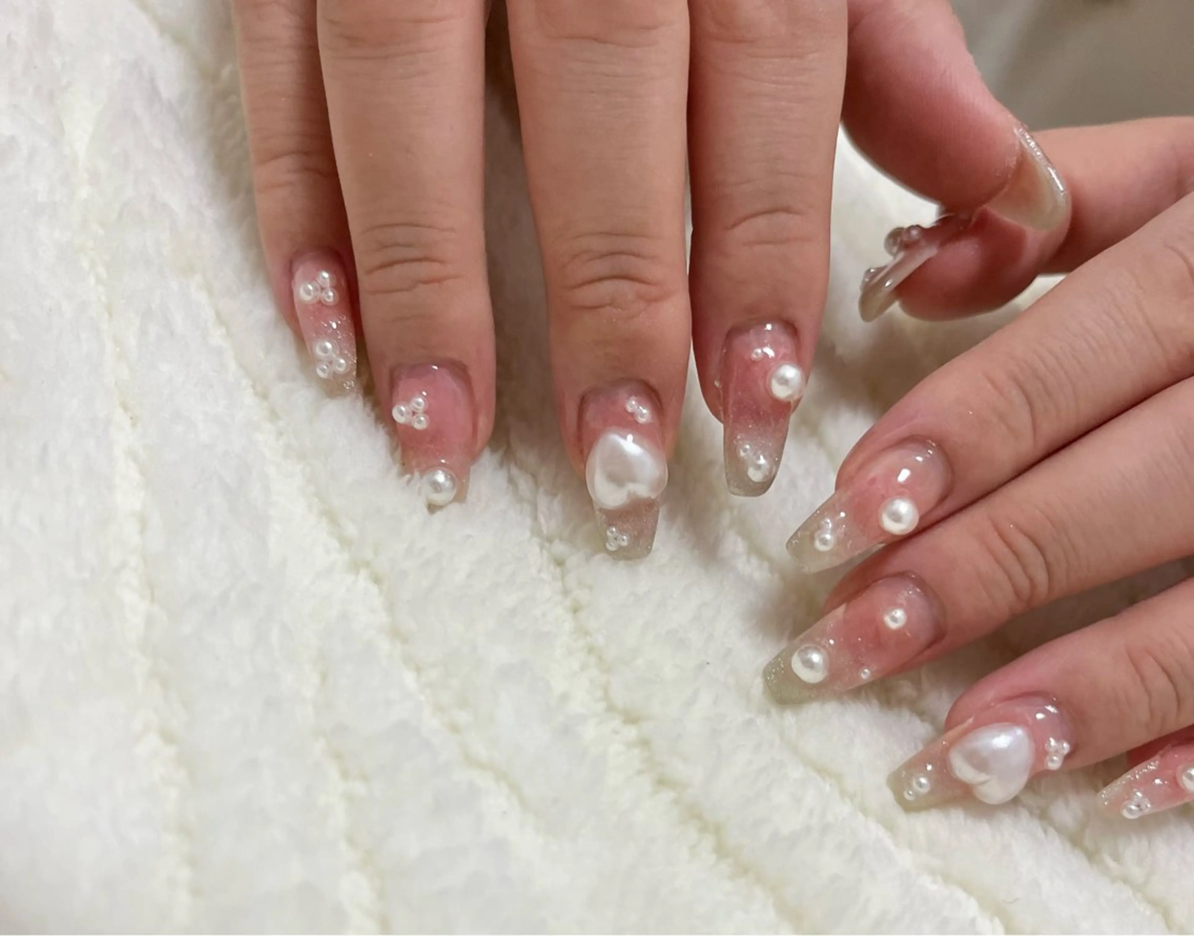 ネイル チークネイル マグネットネイル ハンドネイル わたなべ さやかのネイルデザイン