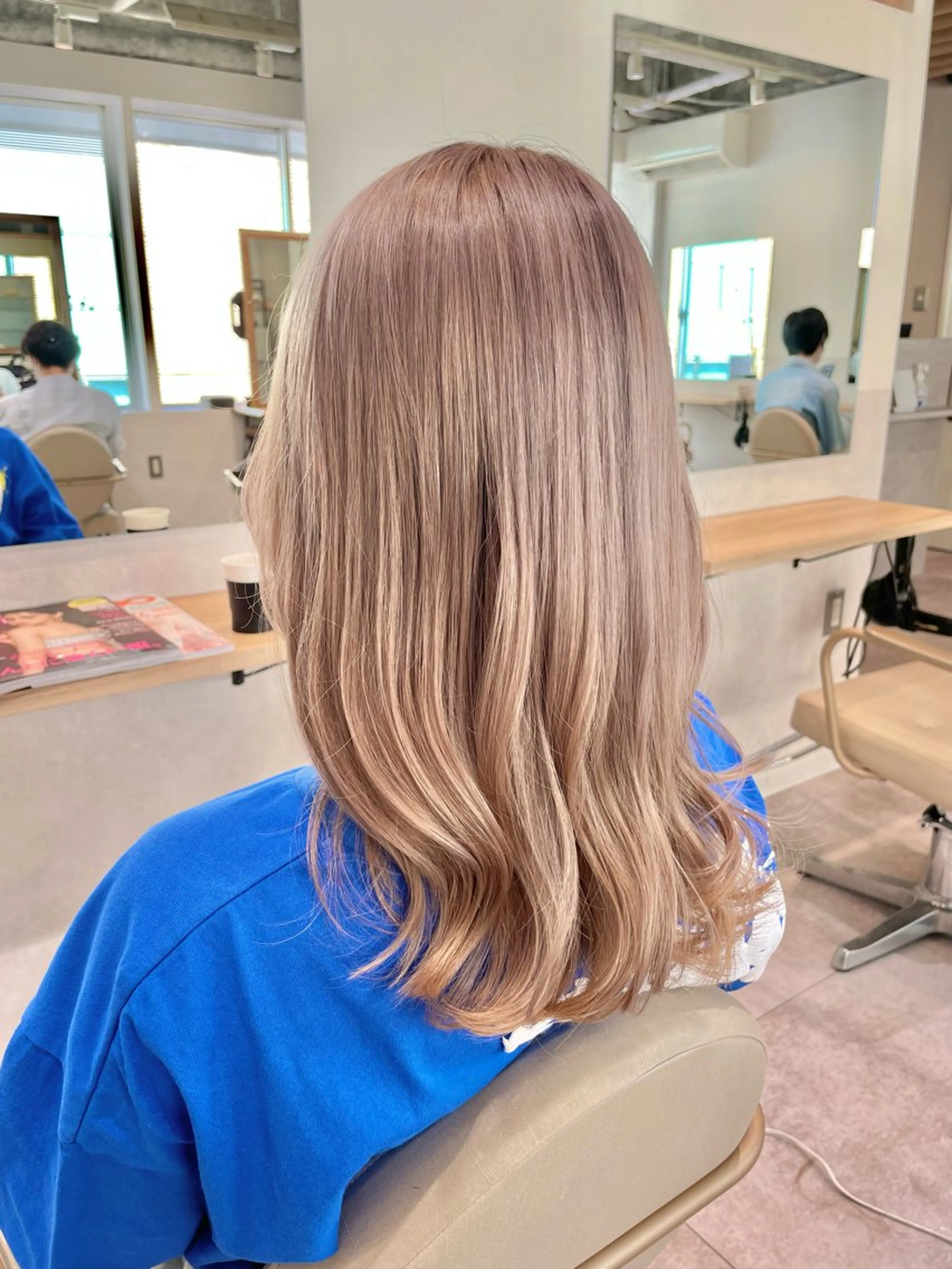 セミロング カラー Re:Live 澁谷玄のヘアスタイル