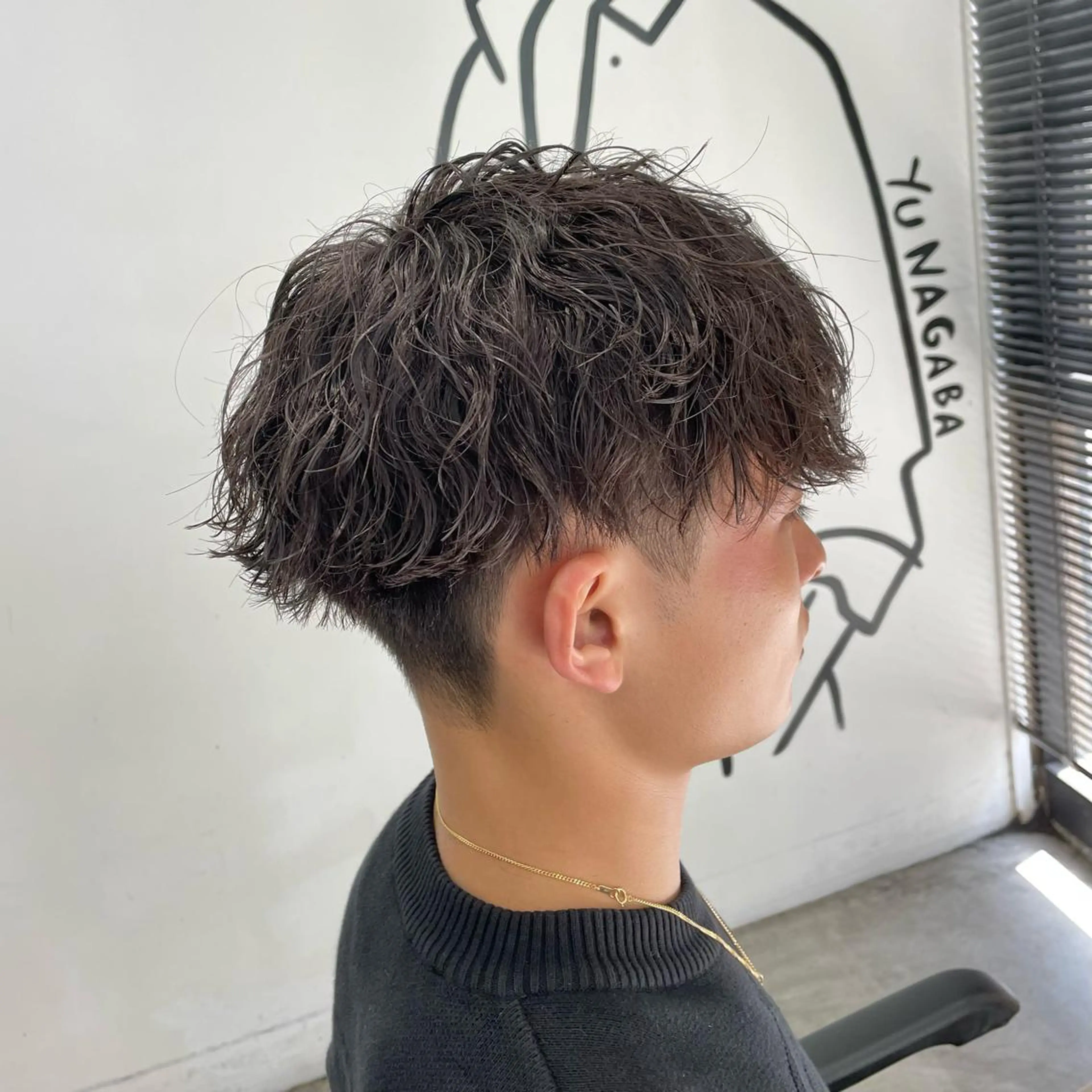 ショート パーマ メンズ カット パーマ メンズ特化美容師/ 藤戸 椋のヘアスタイル