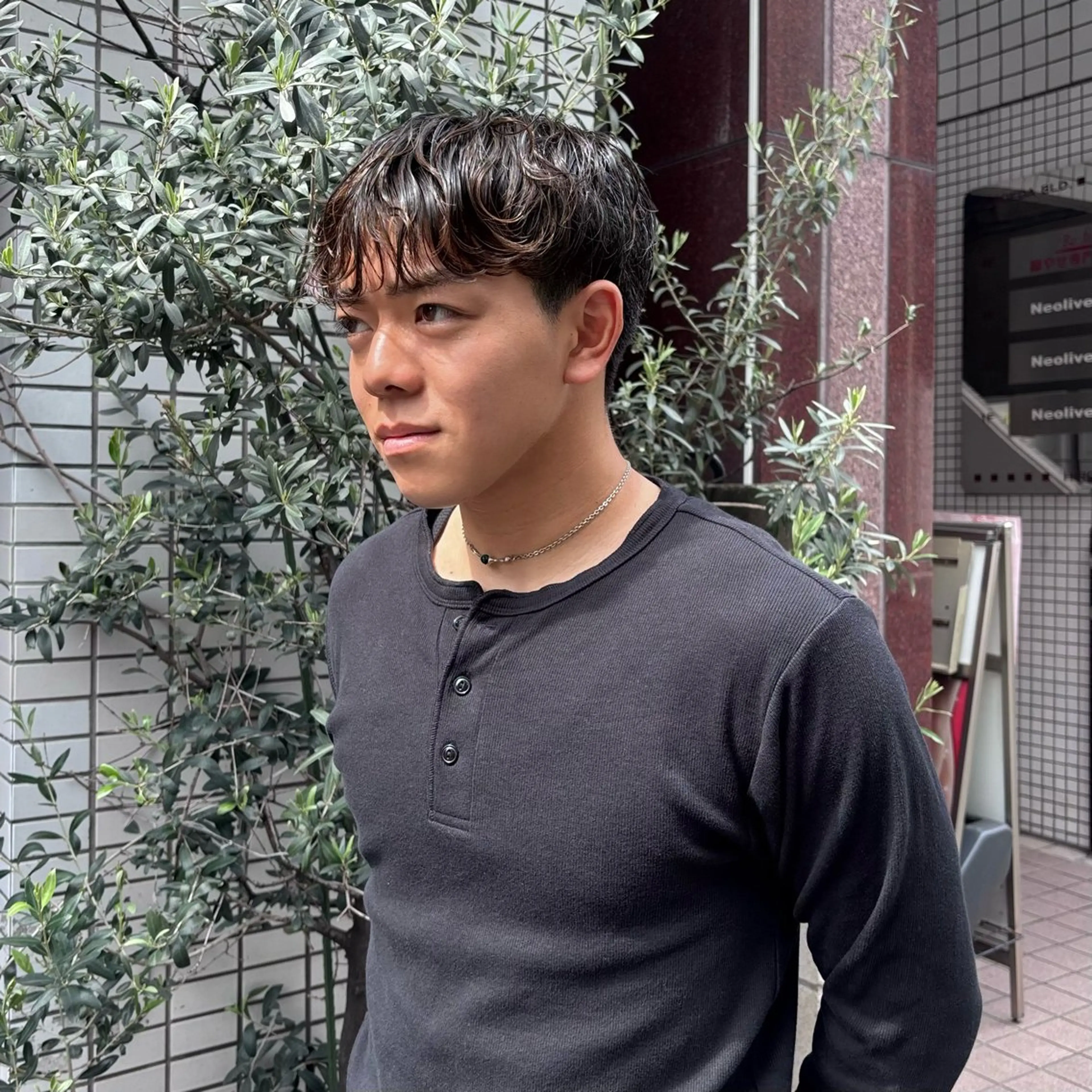 パーマ メンズ メンズパーマ ボブ/メンズ/パーマ /Tamakiのヘアスタイル