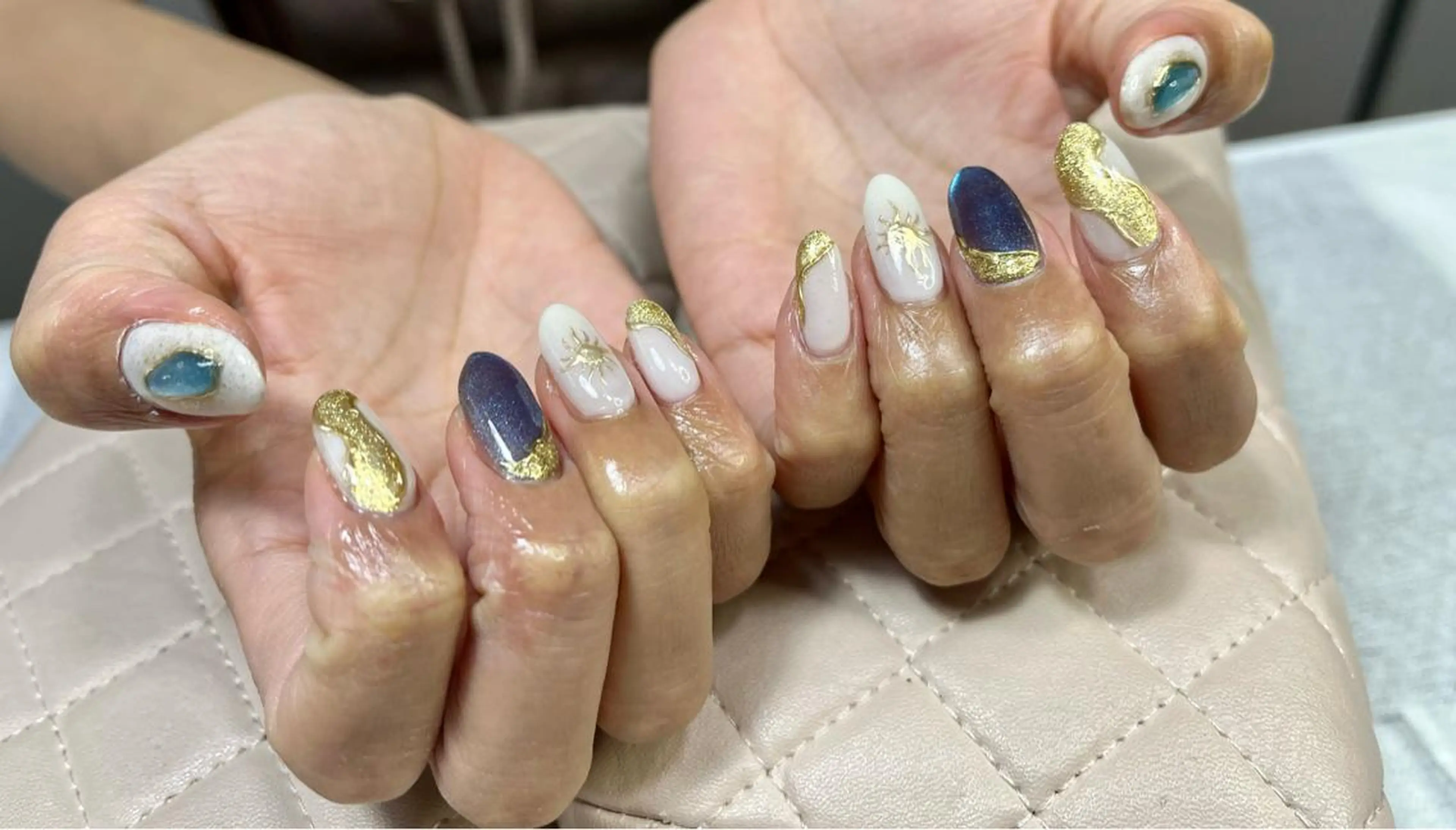 ネイル ハンドネイル goldgleams ちなのネイルデザイン