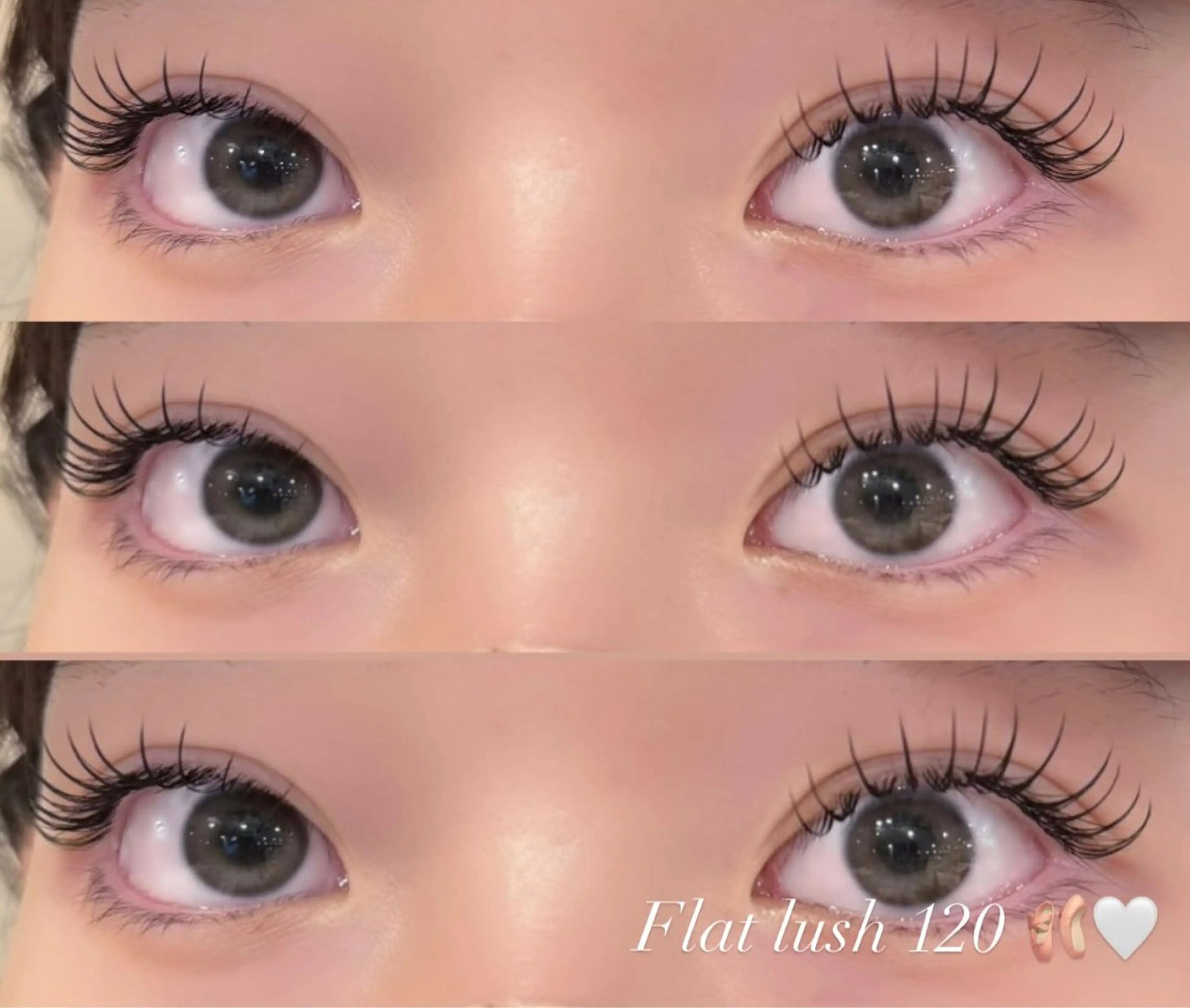 【⠀持続力up⤴️✨️ 】LEDグルーフラットラッシュ80本￥5000円100本￥5500円の写真