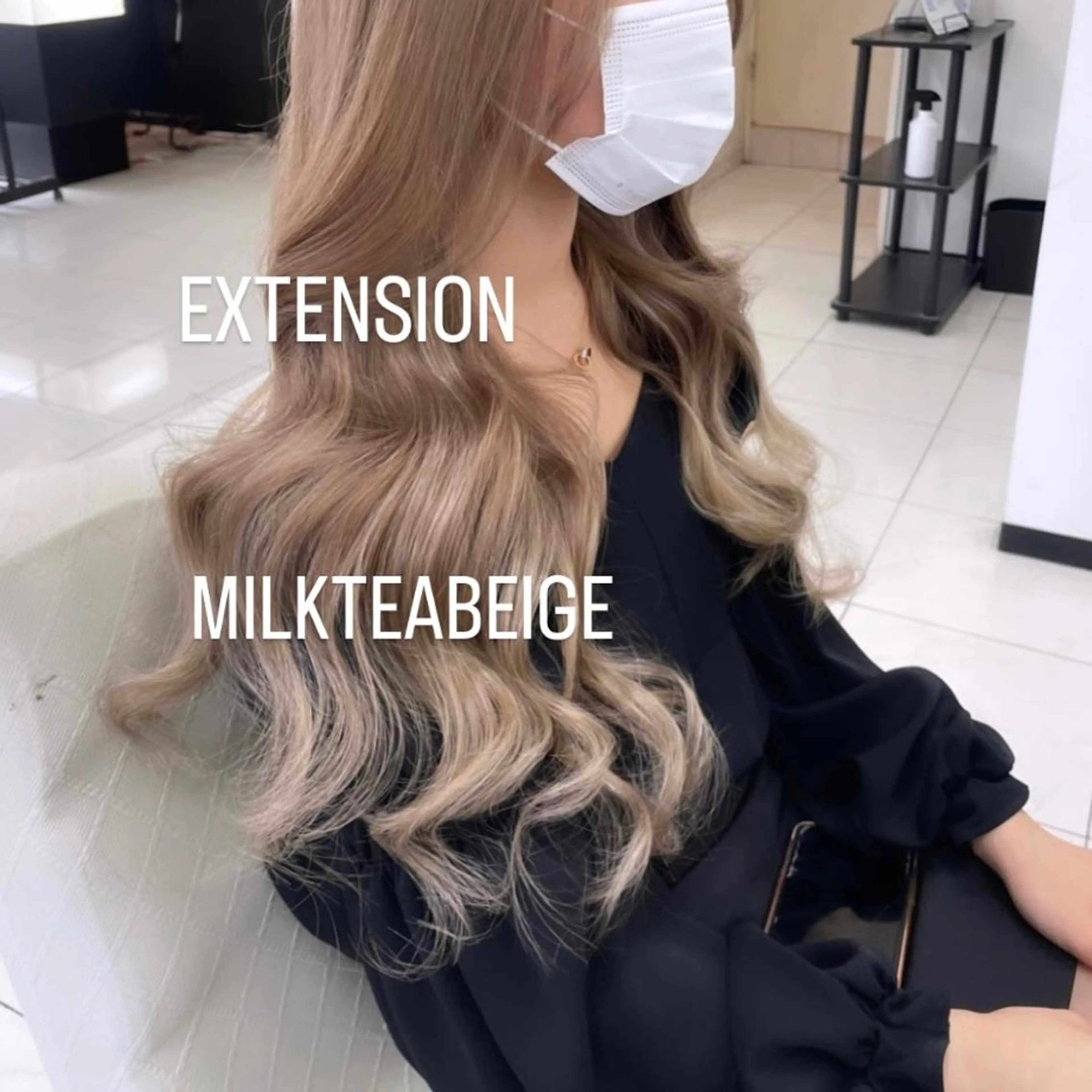 ロング カラー ヘアカラー エクステ エクステ🩵ブリーチ 韓国ヘア🩵KAEのヘアスタイル