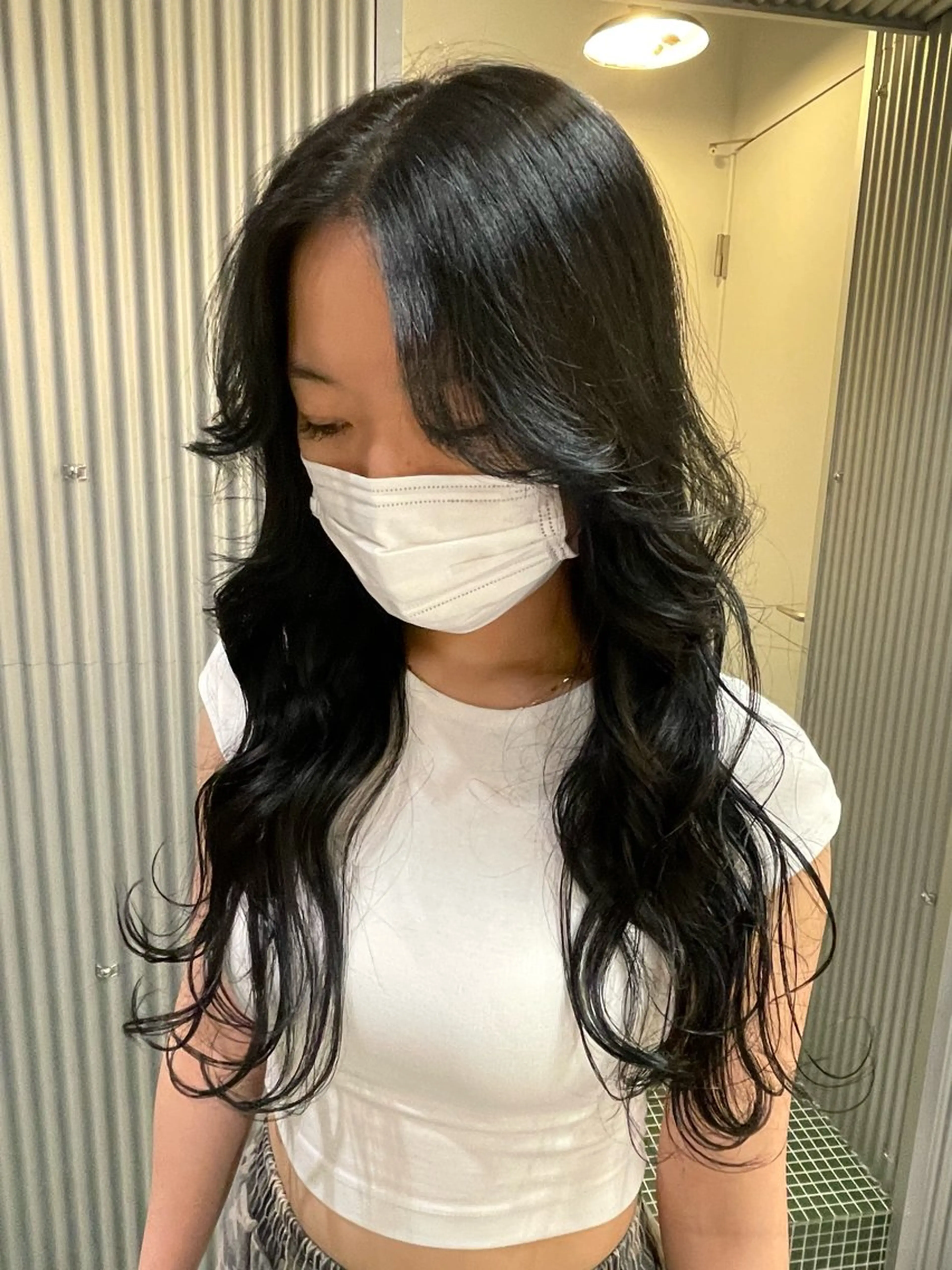 ロング 天使の羽バング・フェザーバング 透明感カラー 🦋AYAのヘアスタイル