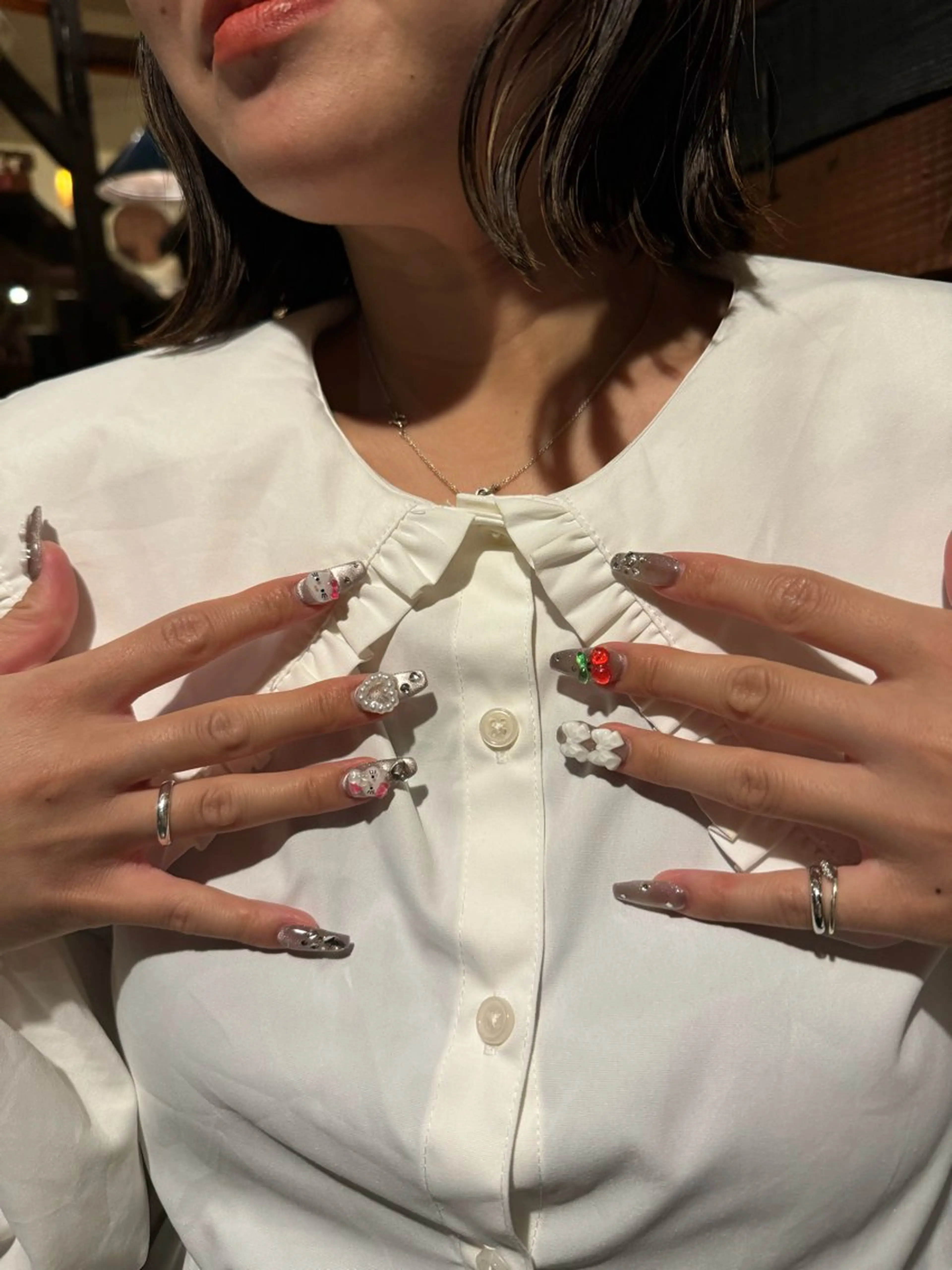 10本design + パーツつけ放題 🎀　ミニモ学割　オフ込みの写真