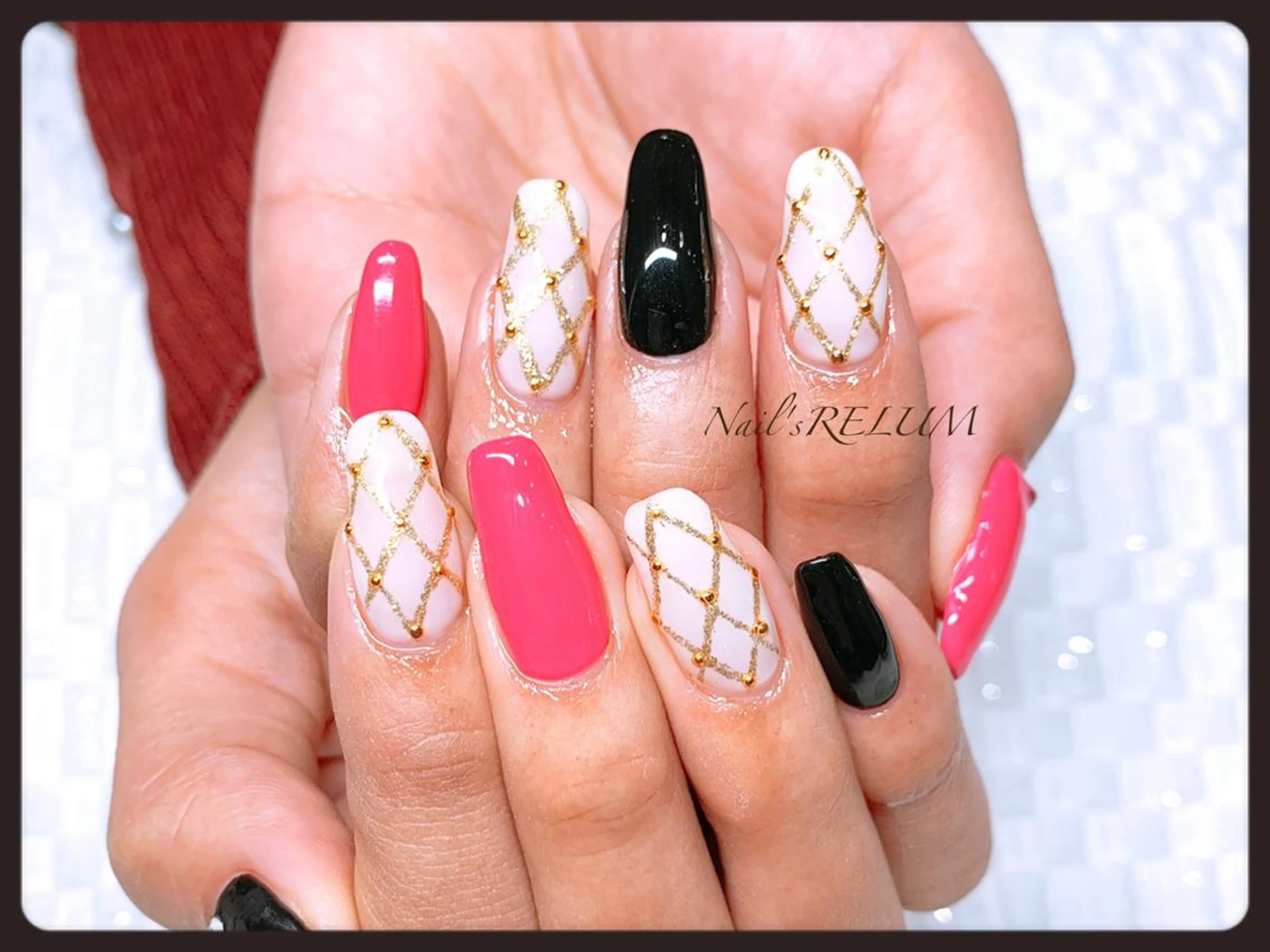 ネイル アートネイル ジェルネイル ハンドネイル THECOLORS所属・近貞 莉奈のネイルデザイン