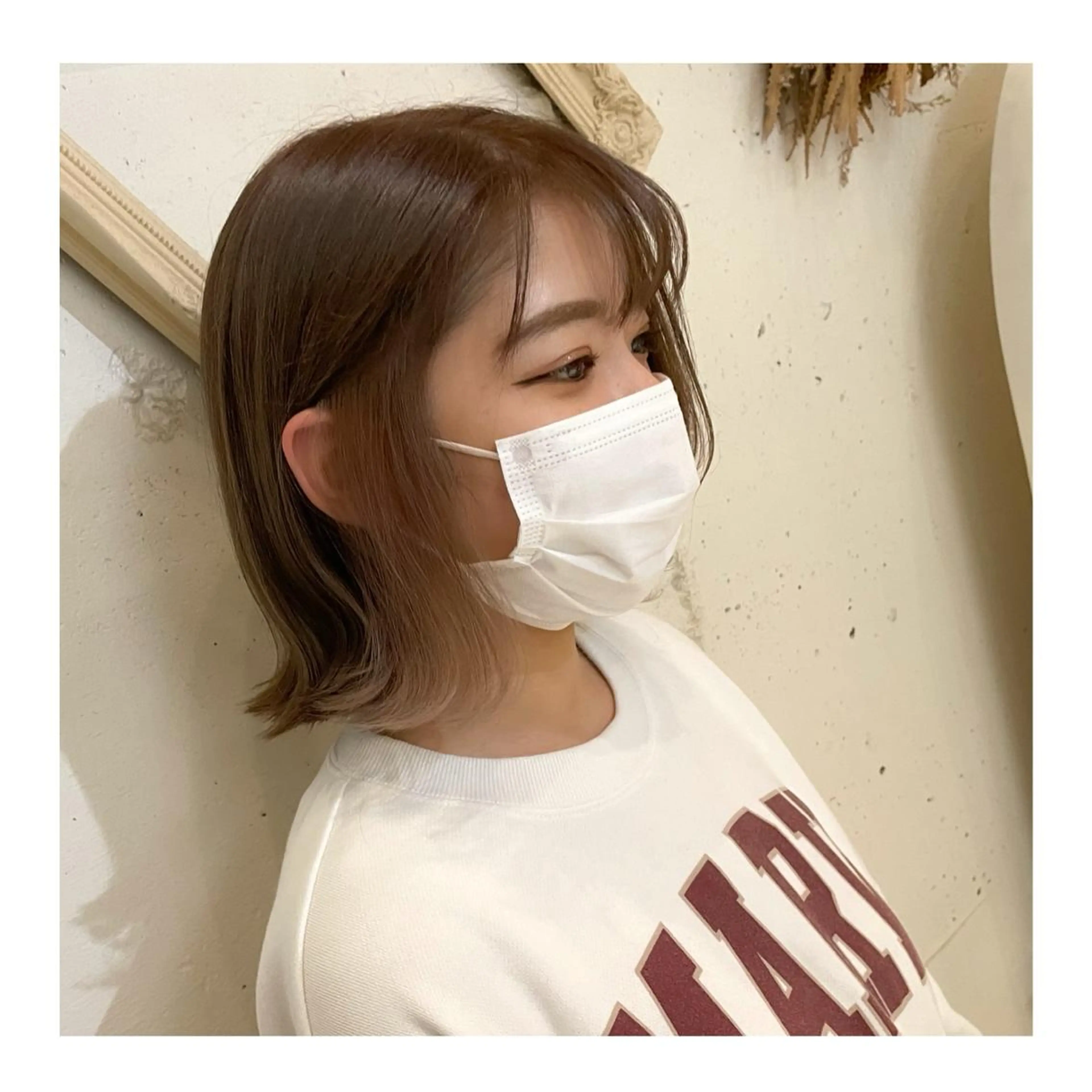 ミディアム ヘアカラー ❁⃘ ち だ り さ ❁⃘のヘアスタイル