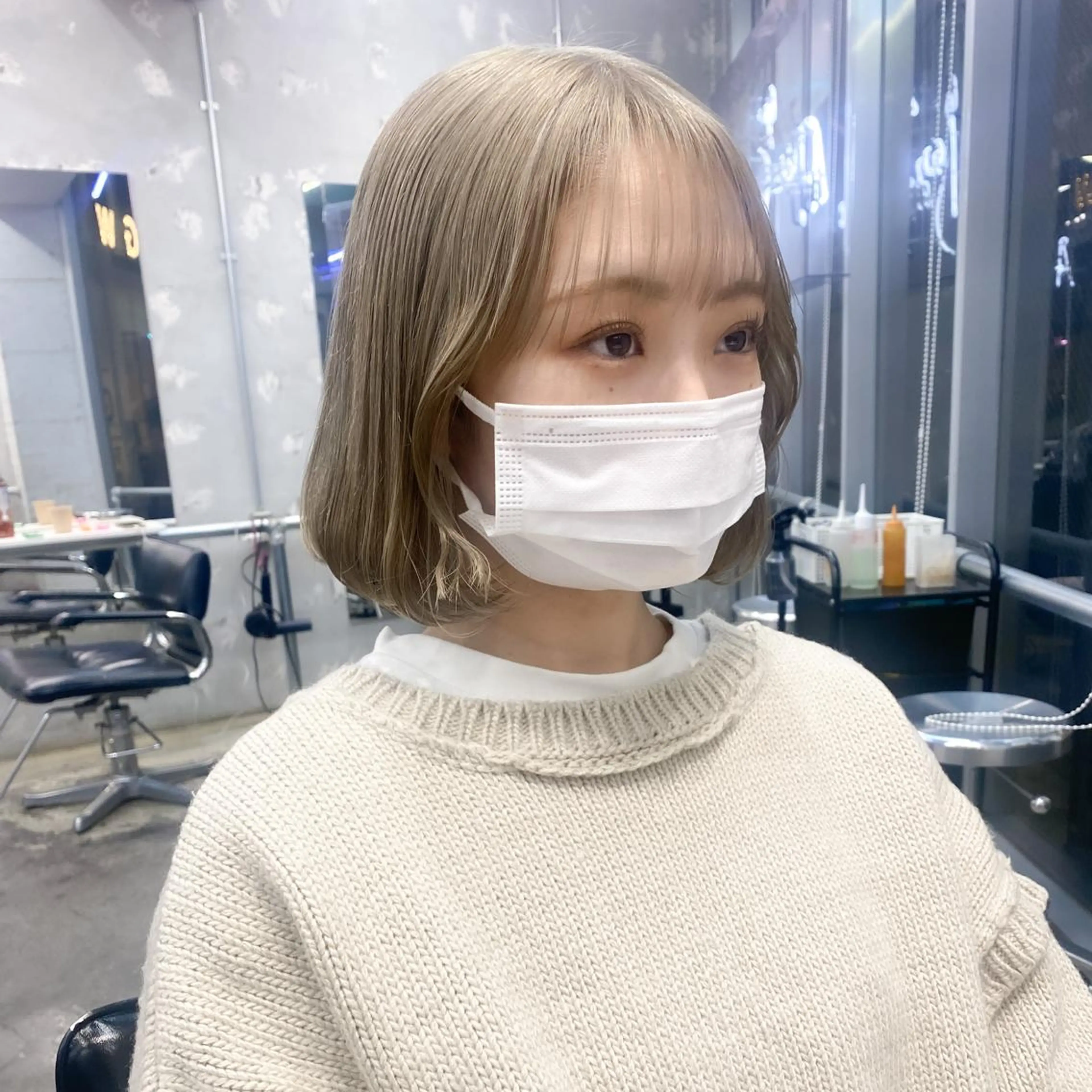 ミディアム カラー 💗💗韓国レイヤー yu-ki💗💗のヘアスタイル