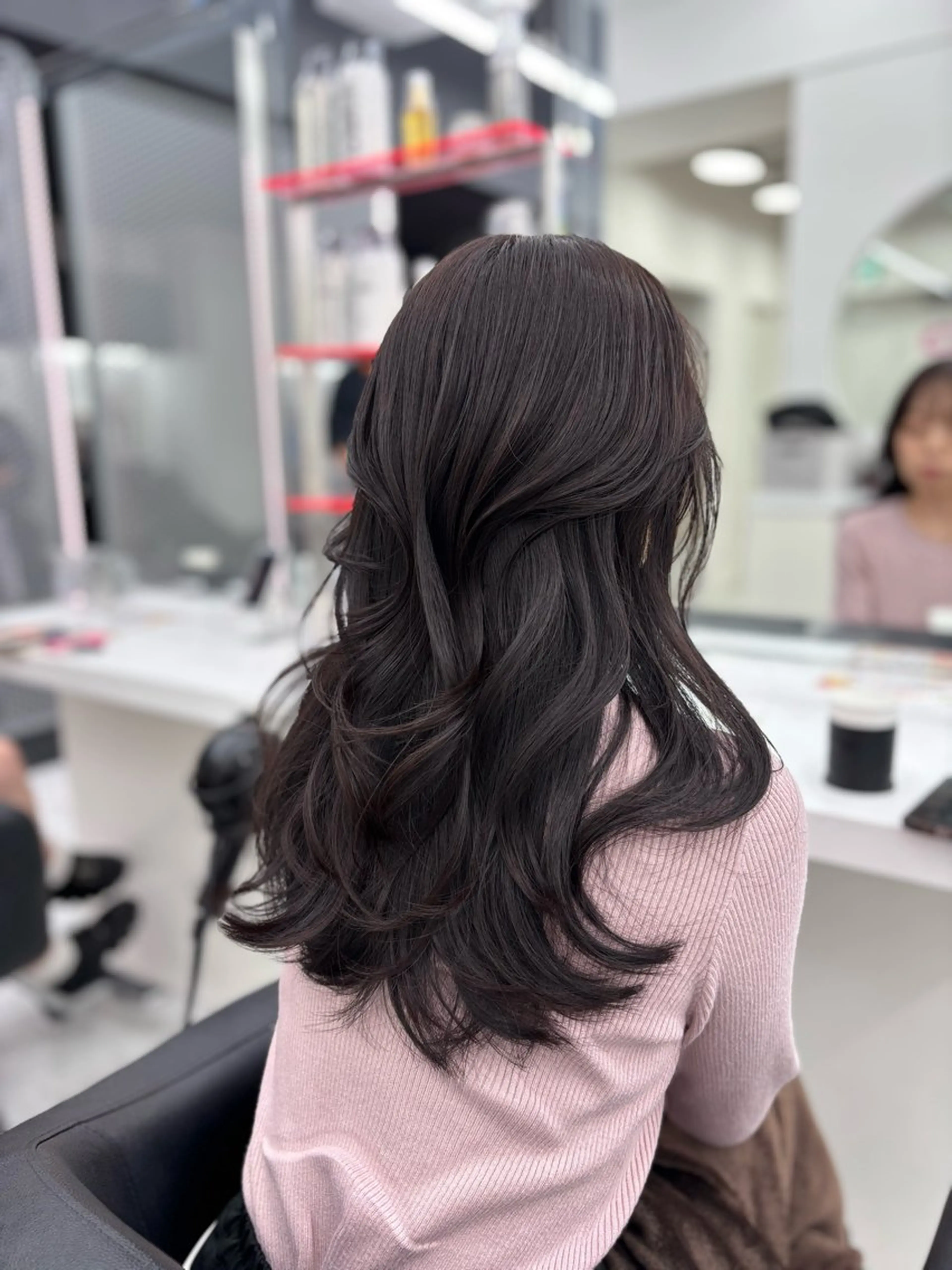 ロング カラー カット ヘアカラー トリートメント ヘッドスパ ヘアセット 表参道ハッシュカット レイヤー/リノンのヘアスタイル